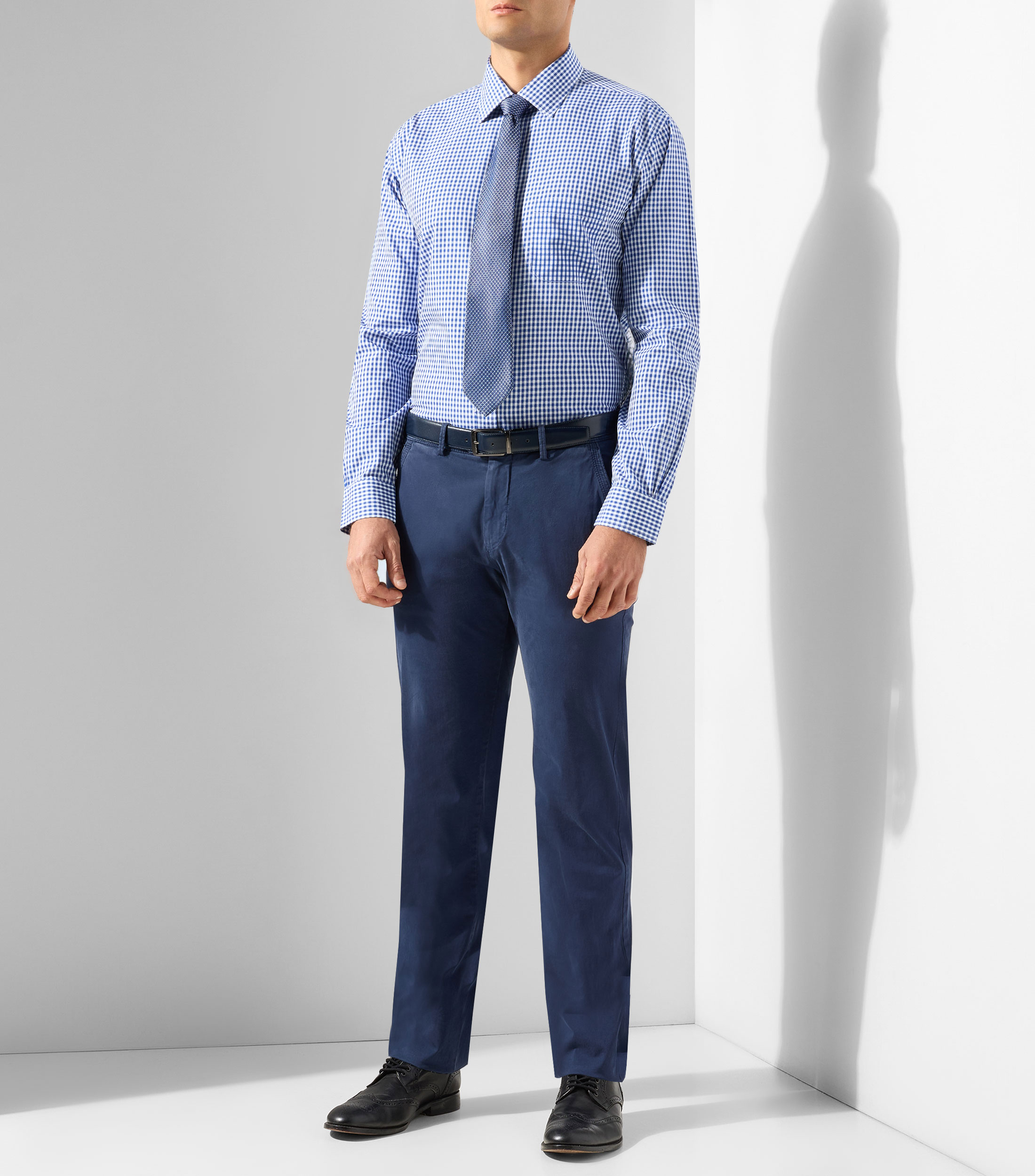 Camisa de cuadros manga larga Hombre