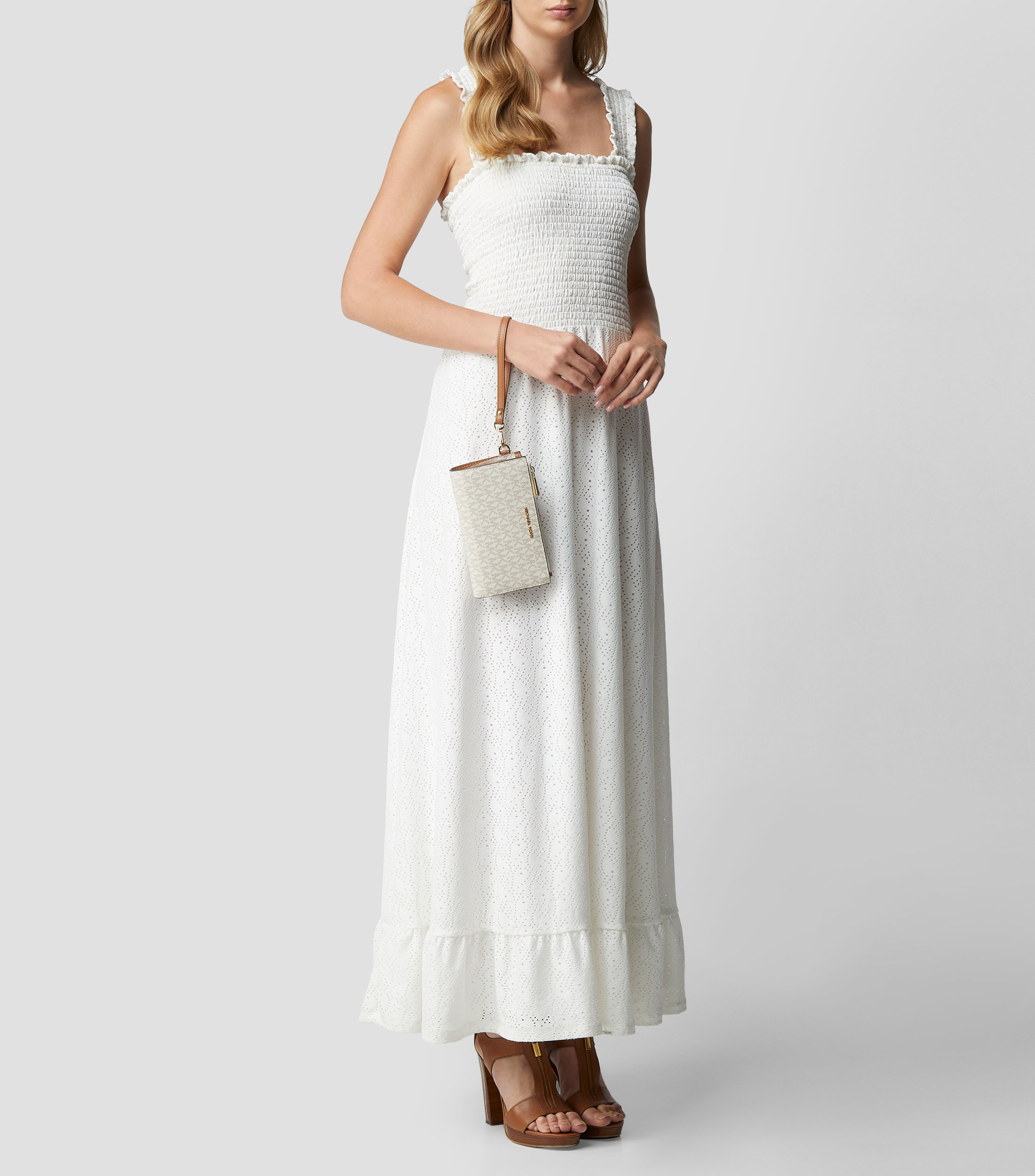 Cartera beige Jet Set con monogram Mujer