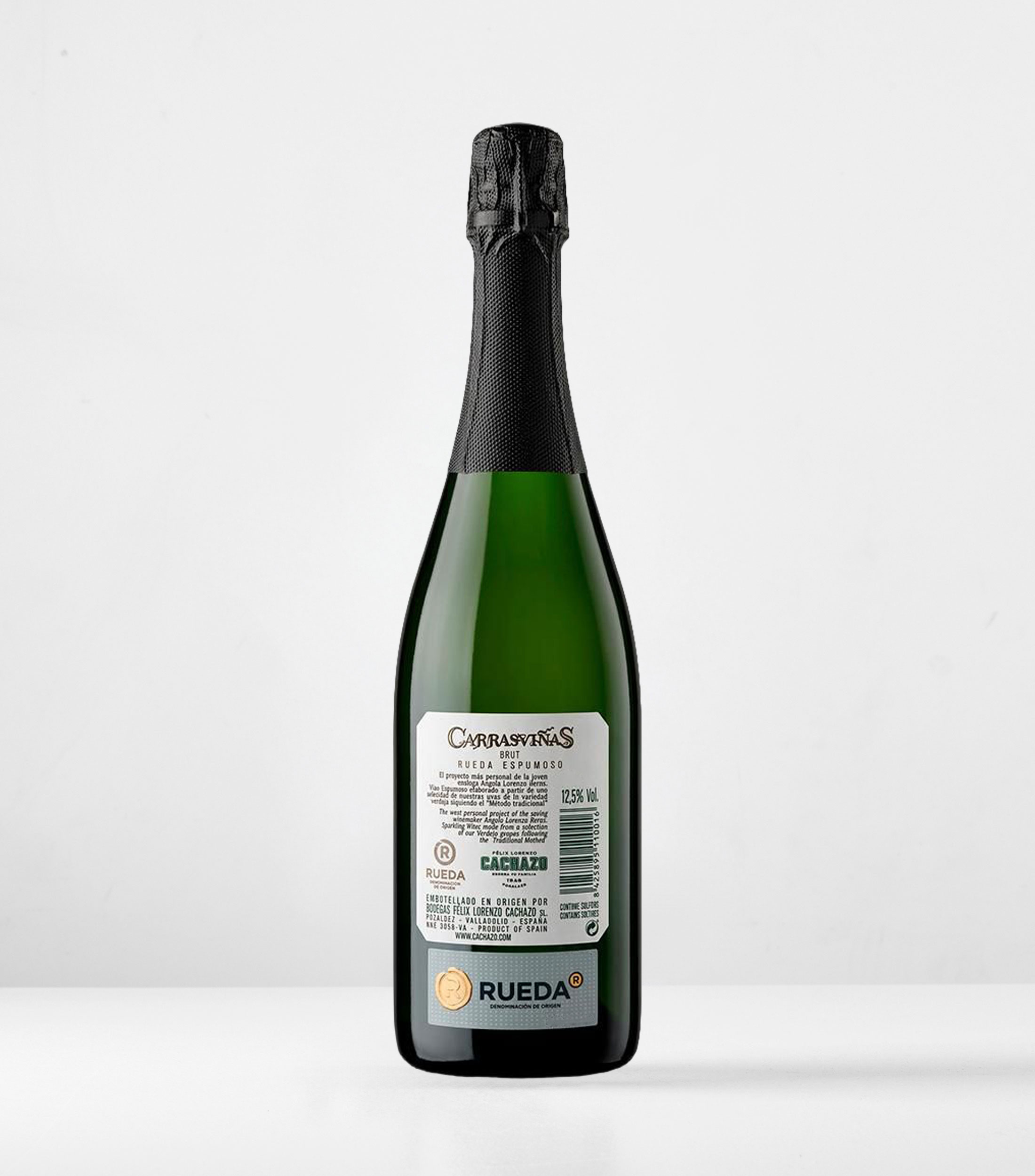 Vino Blanco Verdejo Espumoso Carrasviñas, España, 750 ml