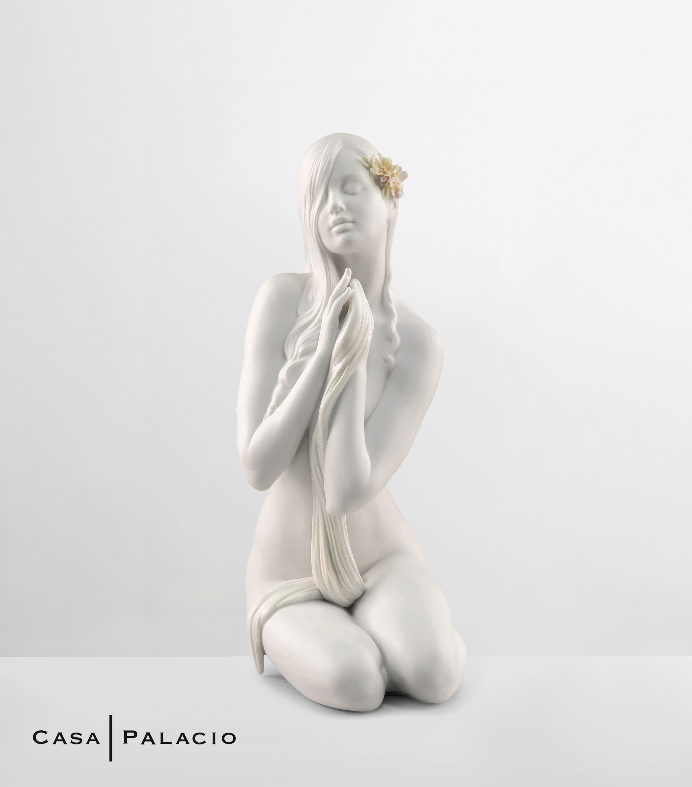 Figura Decorativa Paz Interior en porcelana