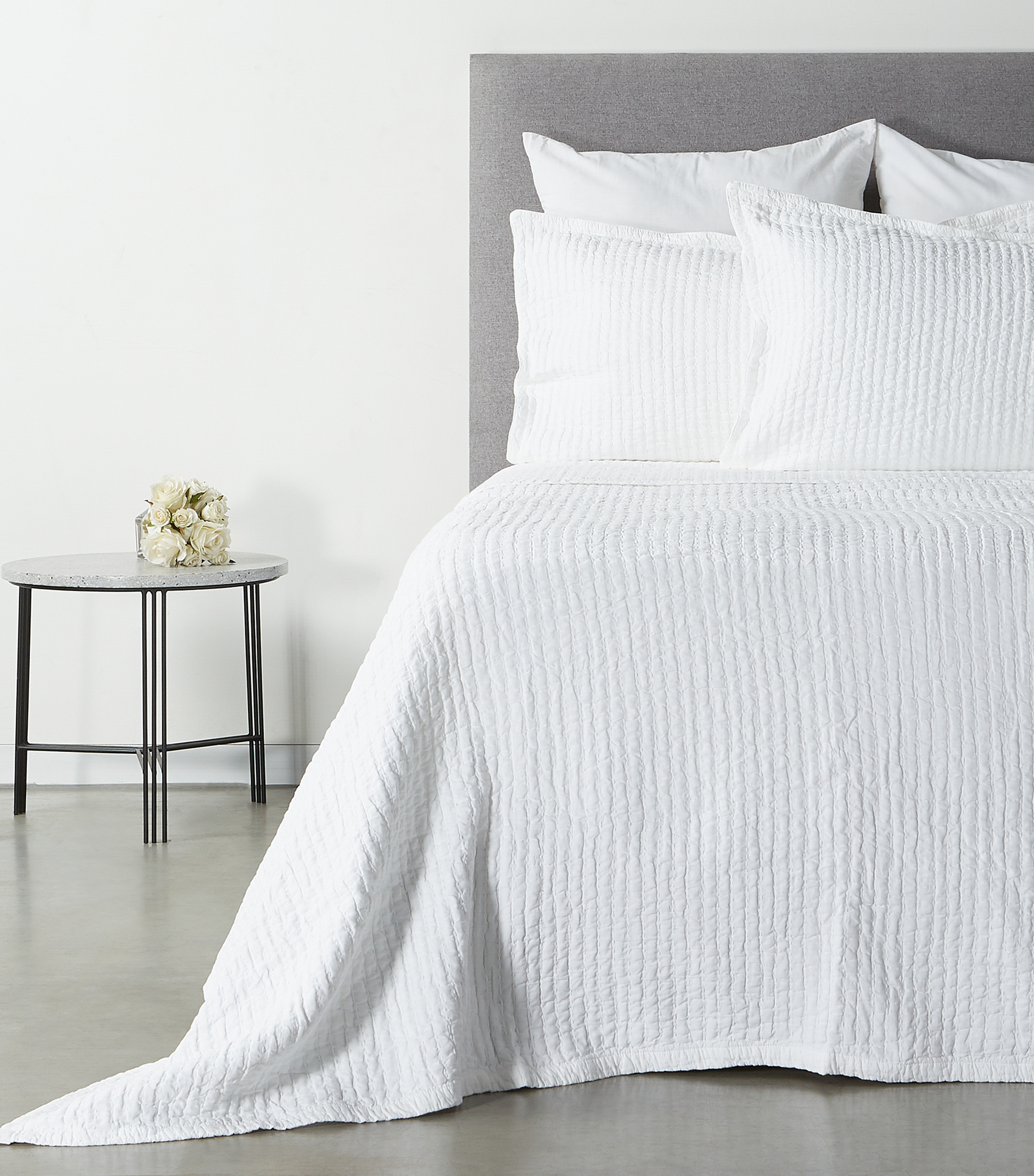 Coverlet King size Blanco