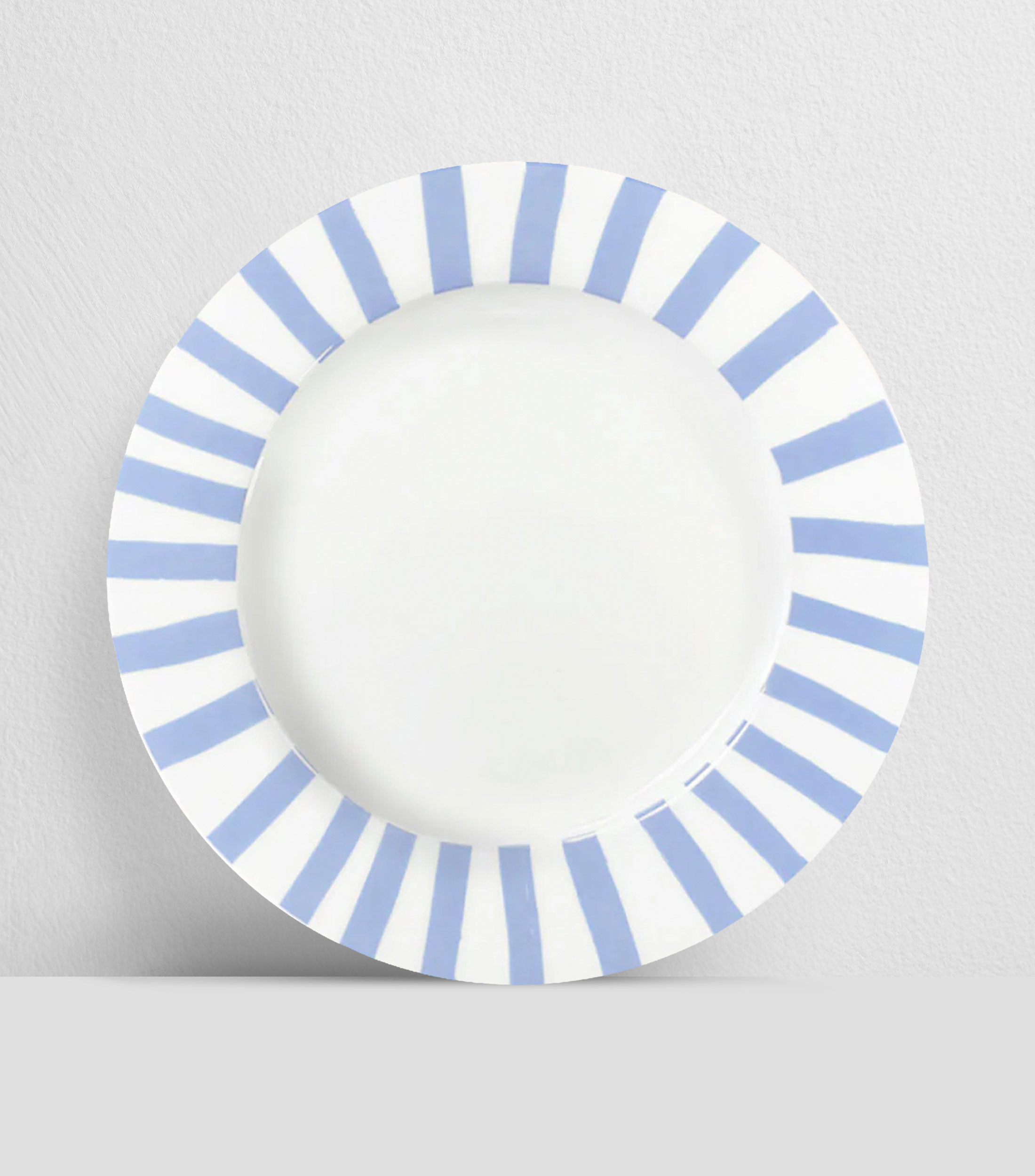 Set 4 platos tipo trinche Candy Cane Azul