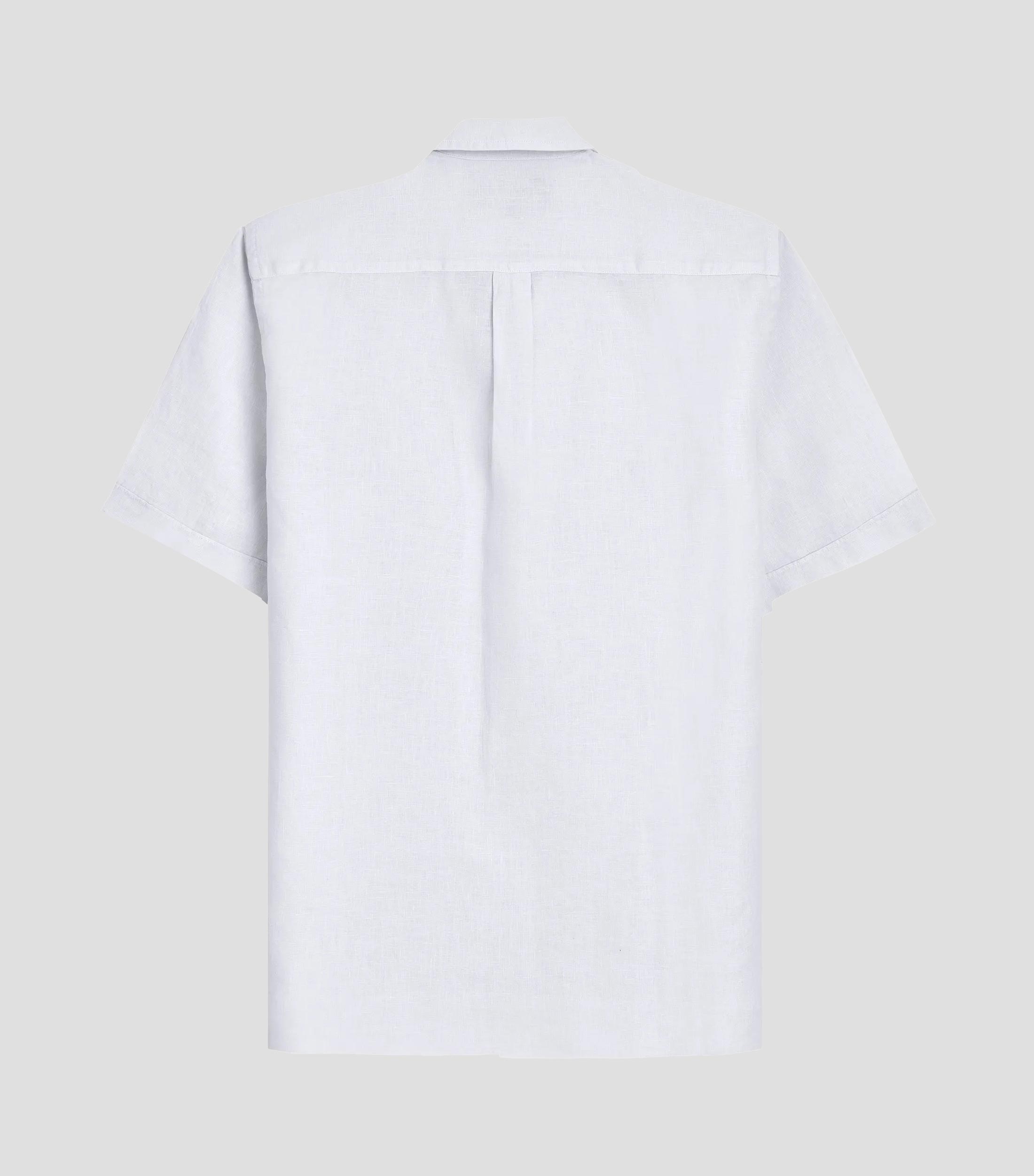 Camisa lisa manga corta Hombre