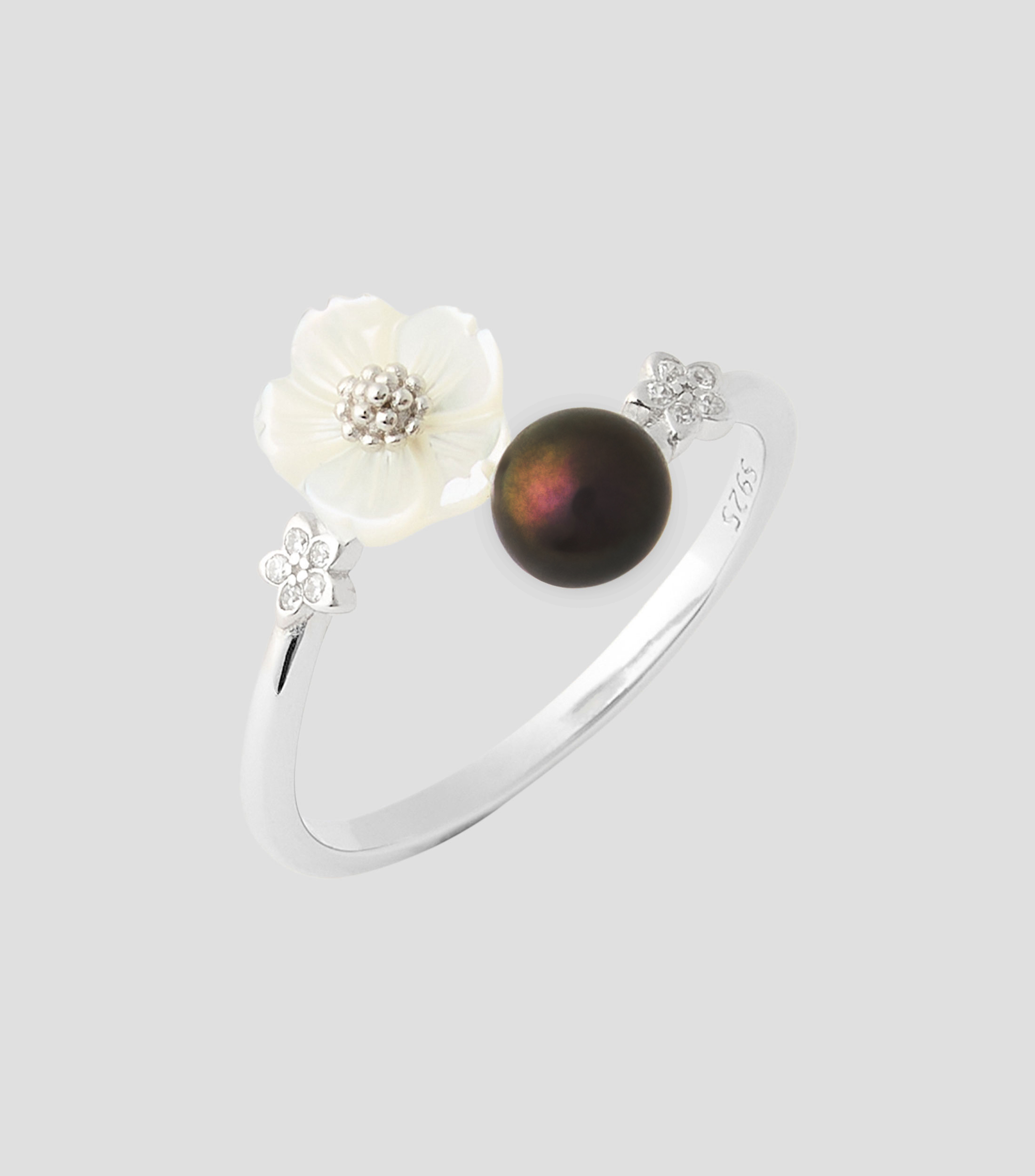 Anillo con perla Mujer