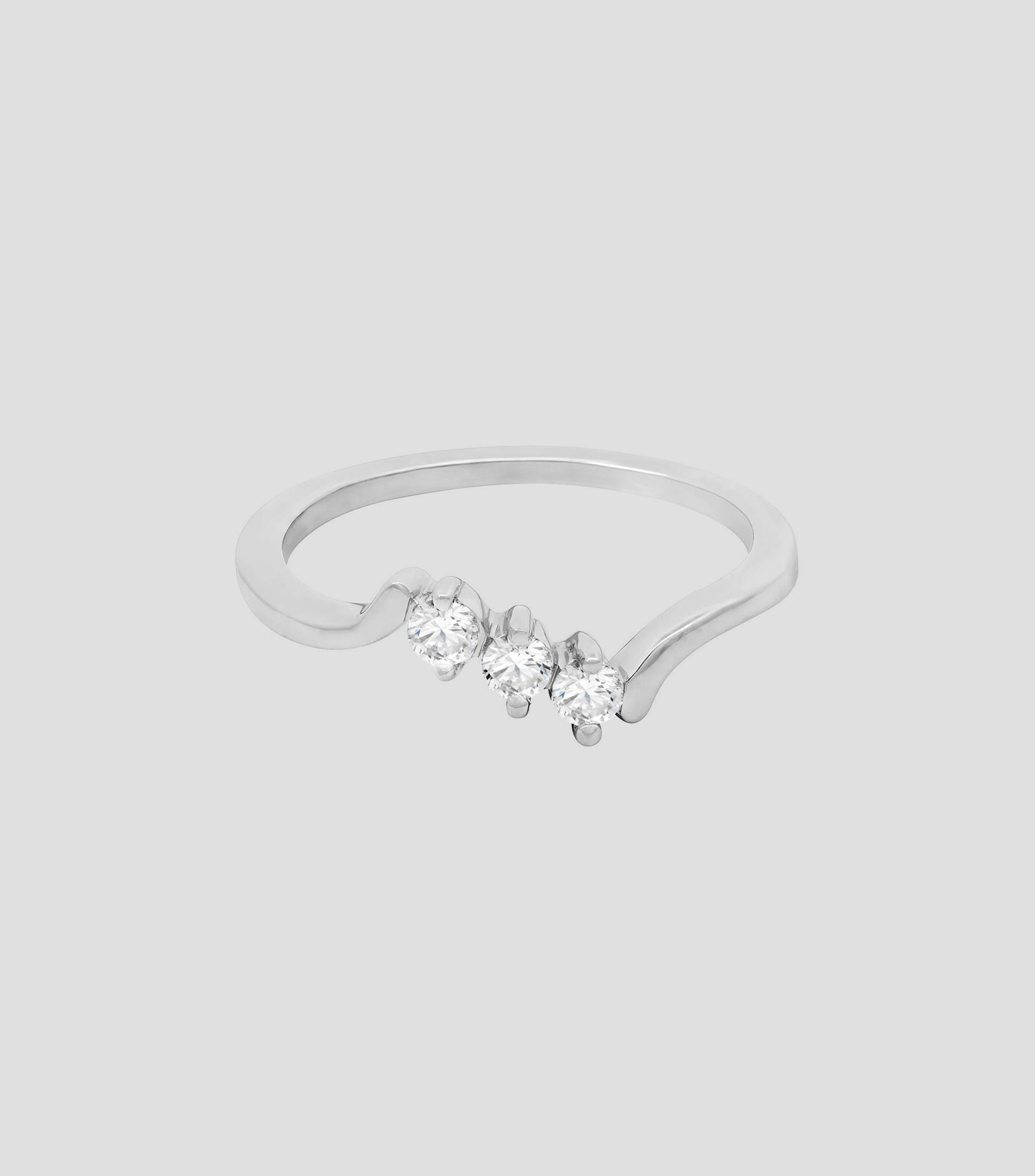 Anillo en oro con incrustaciones Mujer