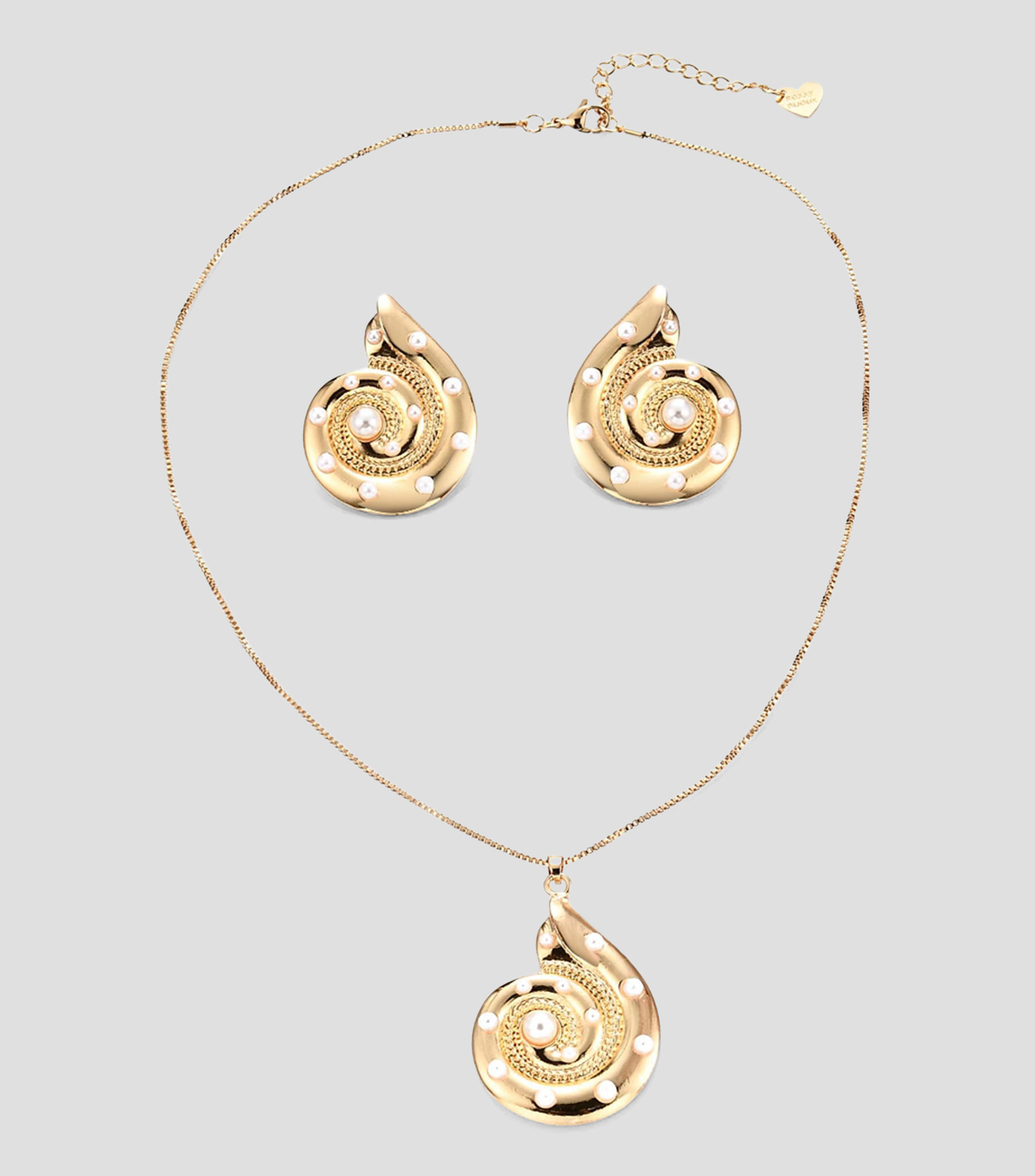 Set collar con aretes Mujer