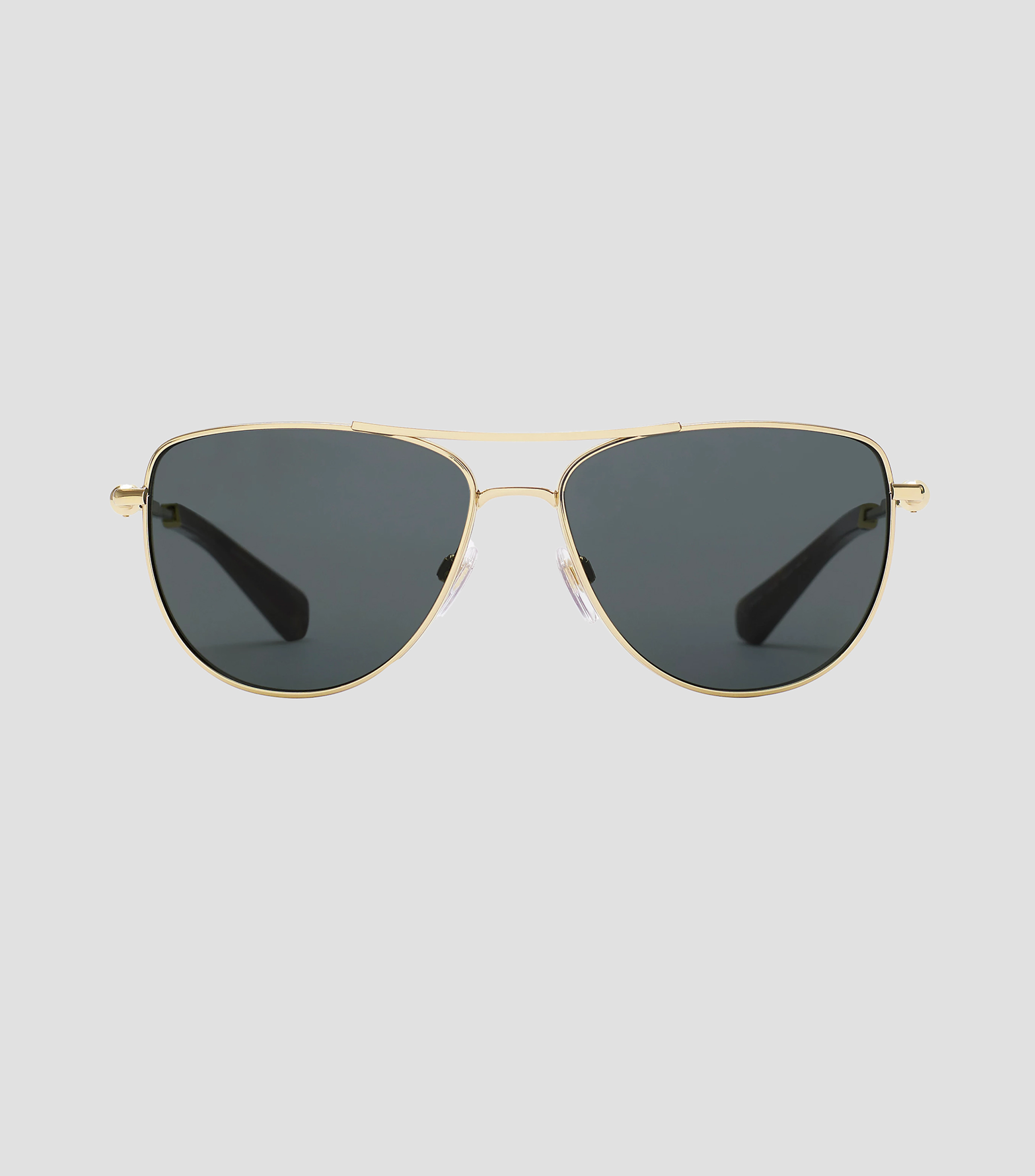 Lentes de sol aviador Metal Logo dorados Unisex