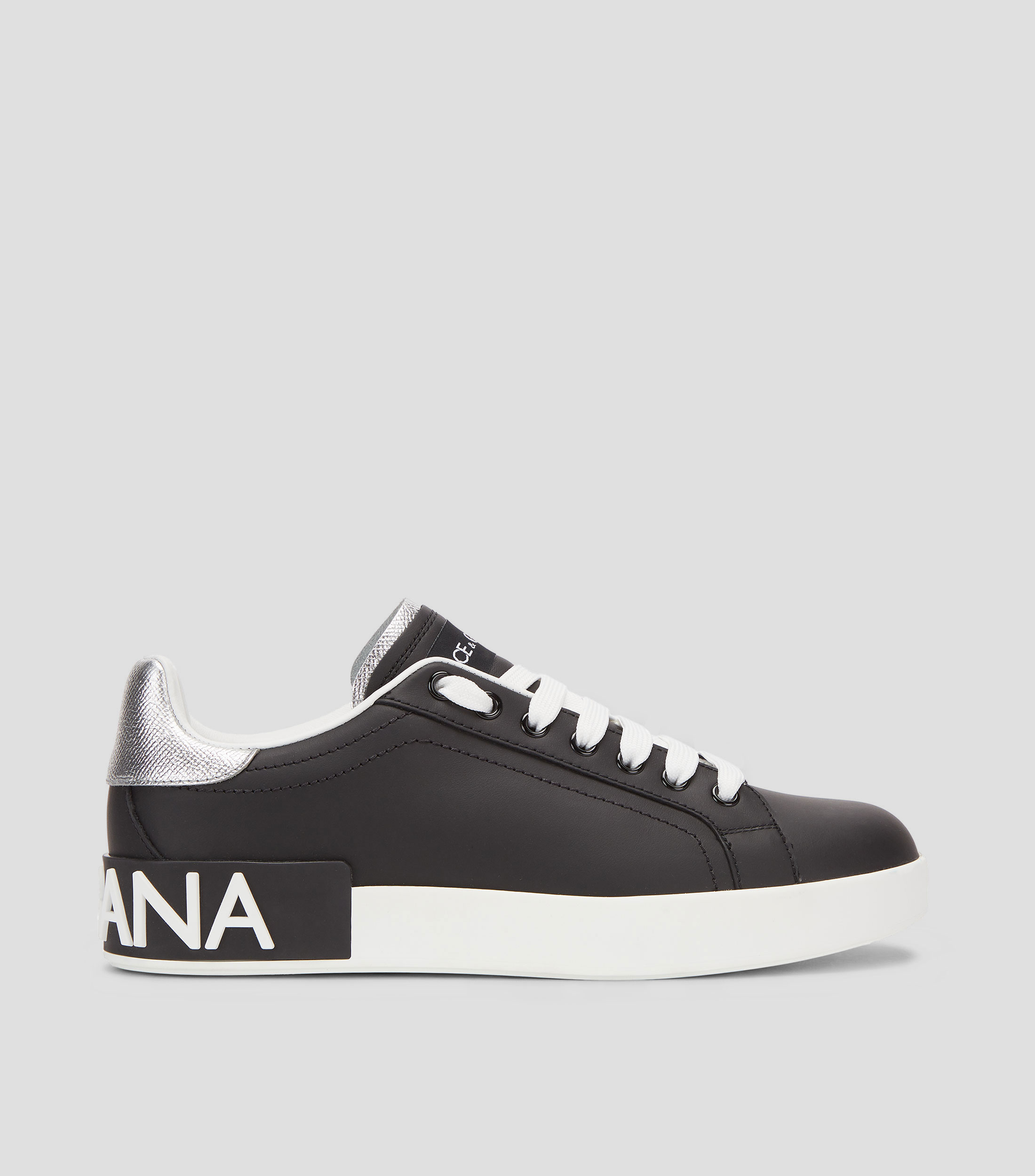 Tenis Dolce Gabbana Mujer Negro Zapatilla NS1 De Encaje En Negro