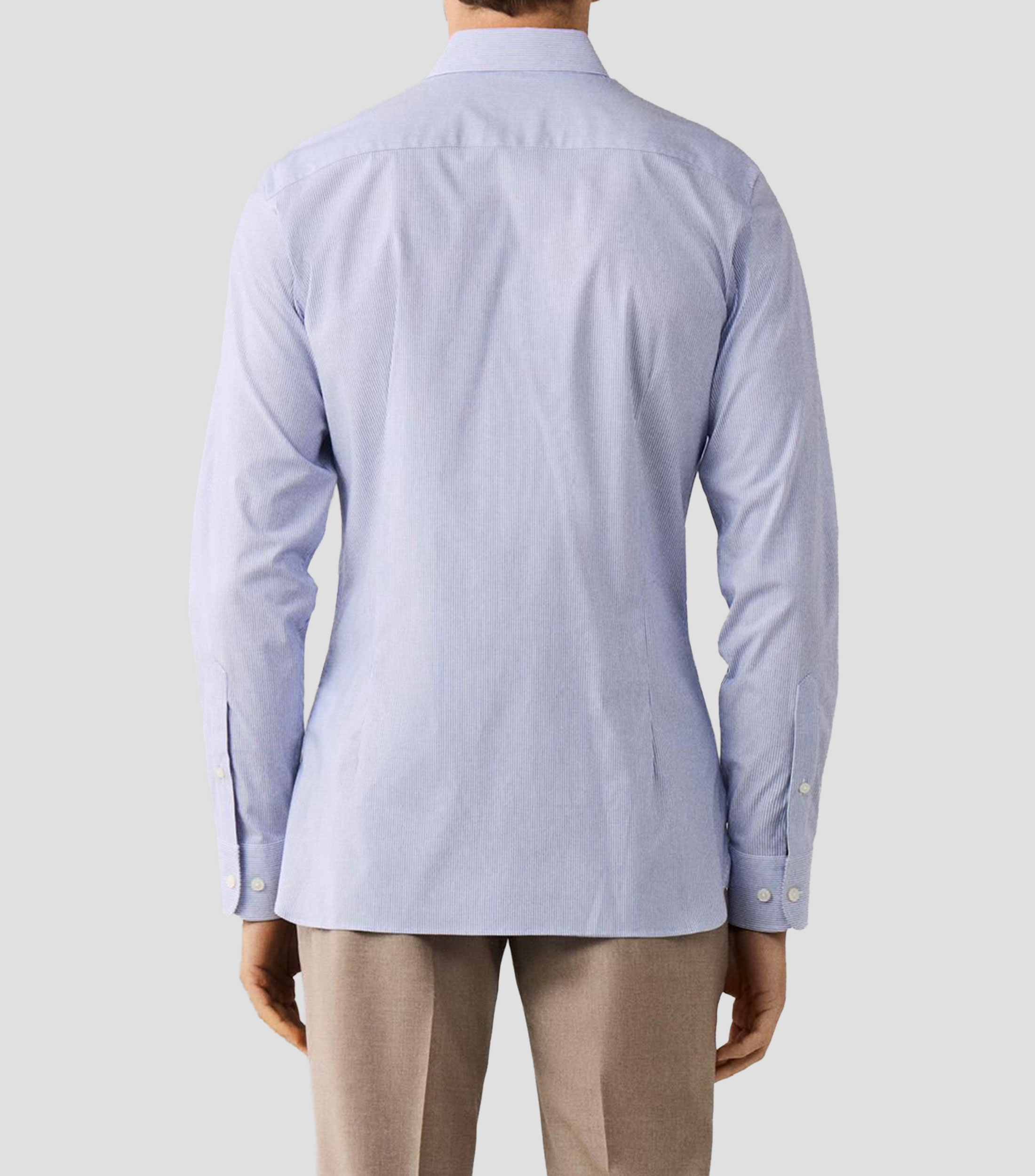 Camisa con líneas manga larga Hombre