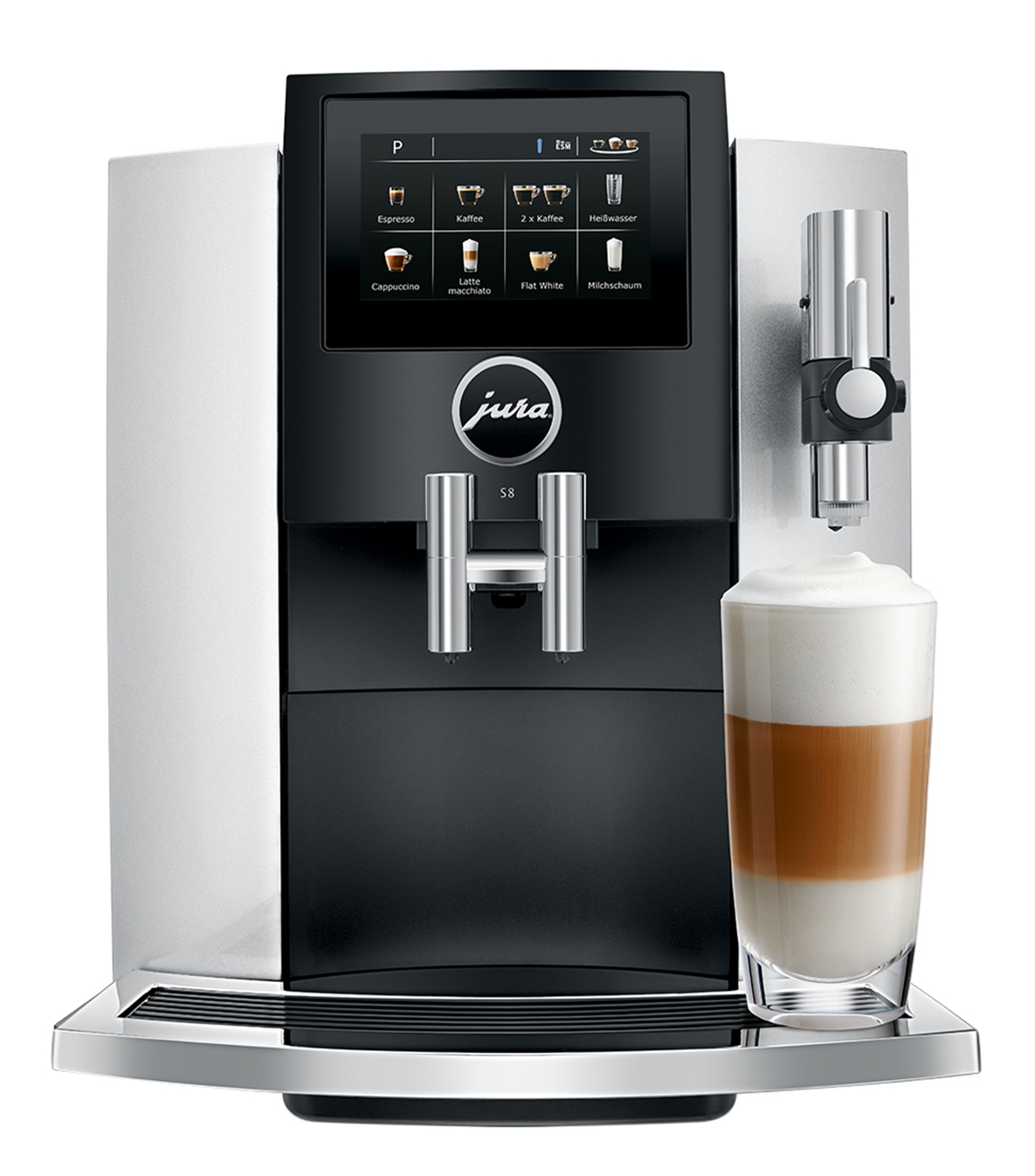 JURA Cafetera Súper Automática S8, 300 Tazas, Negro/Plata - El Palacio de  Hierro