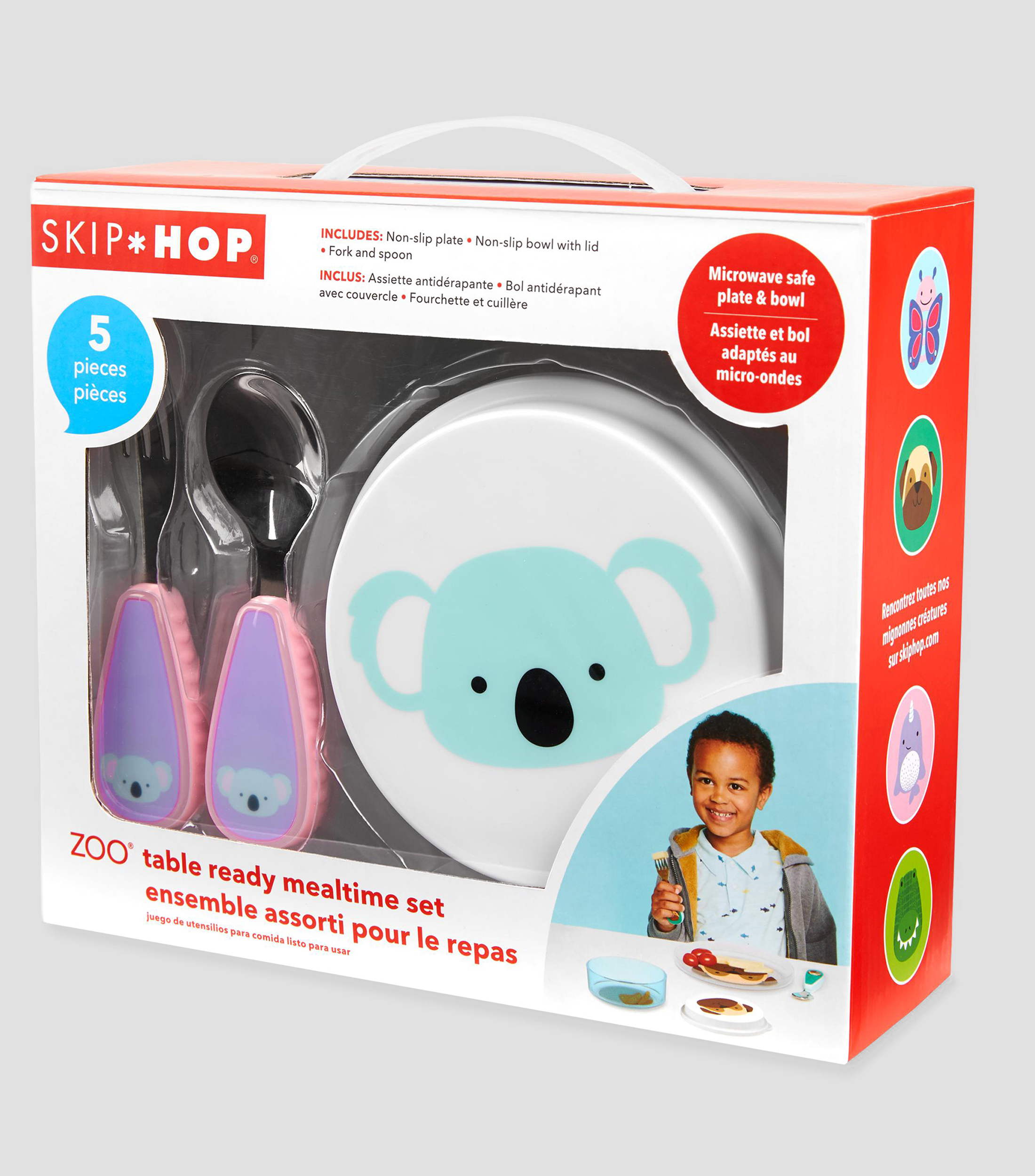 Set de Utensilios para Comida Koala 5 piezas