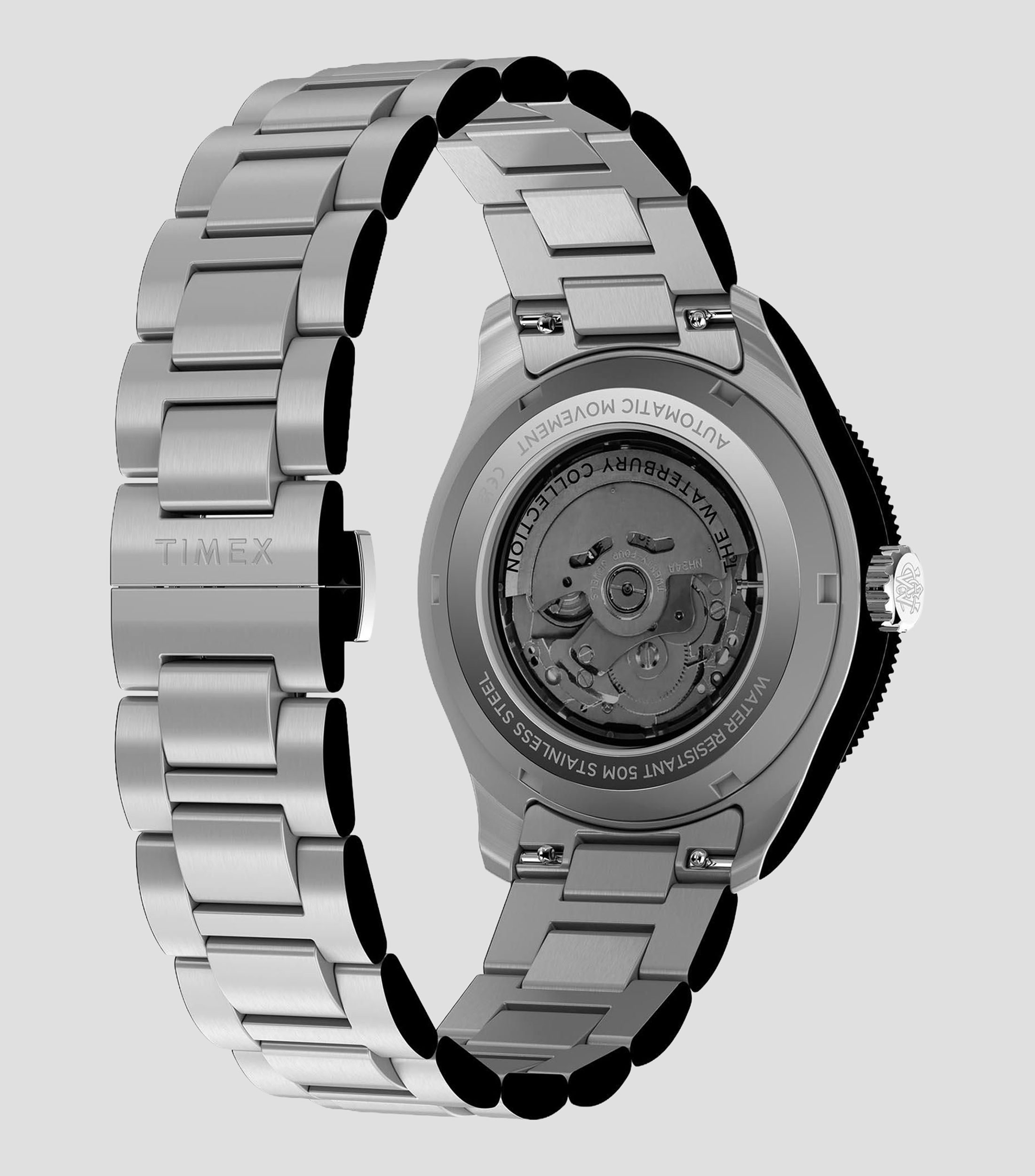 Reloj para Hombre Waterbury Heritage Casual Negro, Plateado