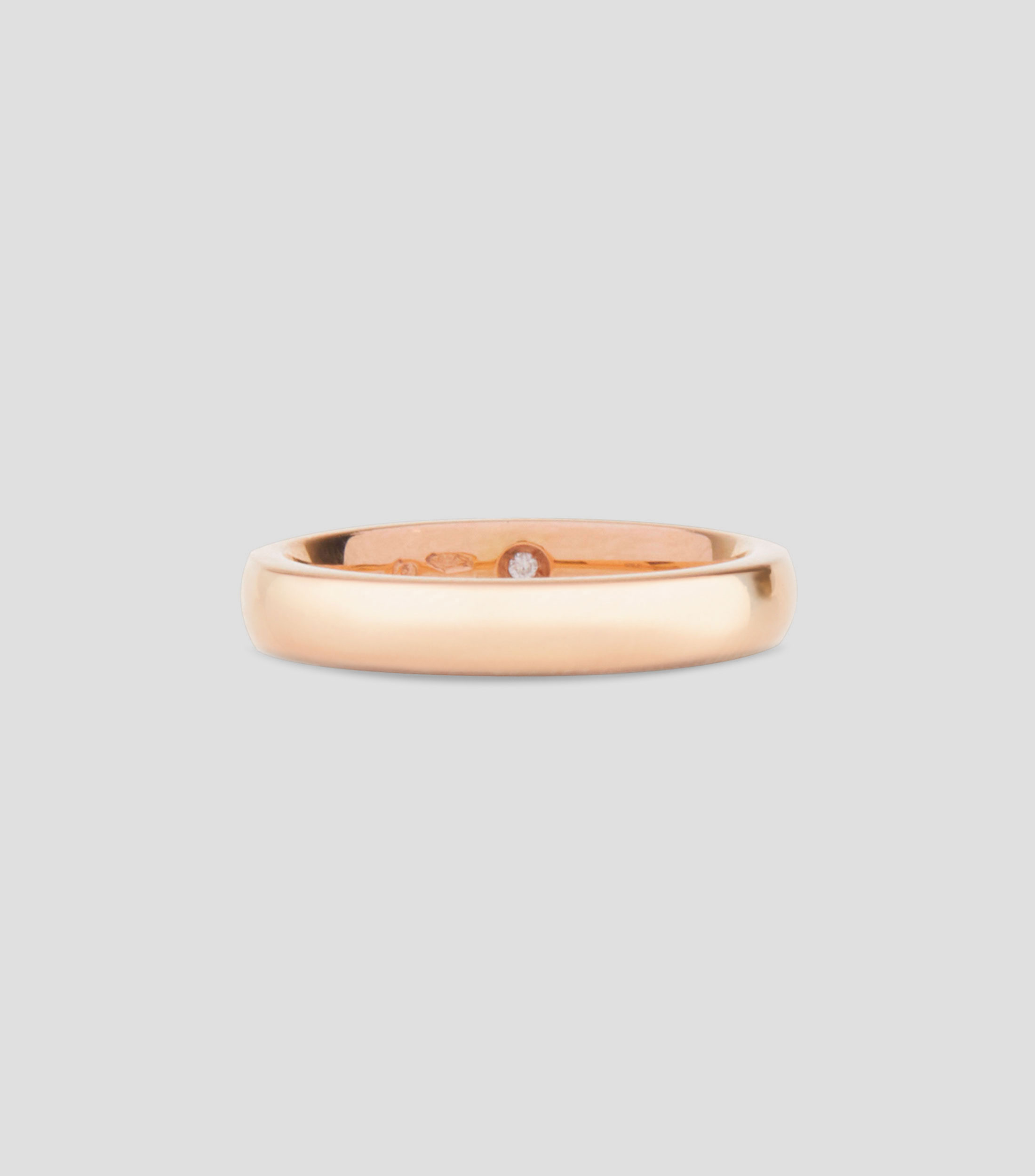 Anillo en oro rosa de 18 kilates con diamante Noi2 Mujer