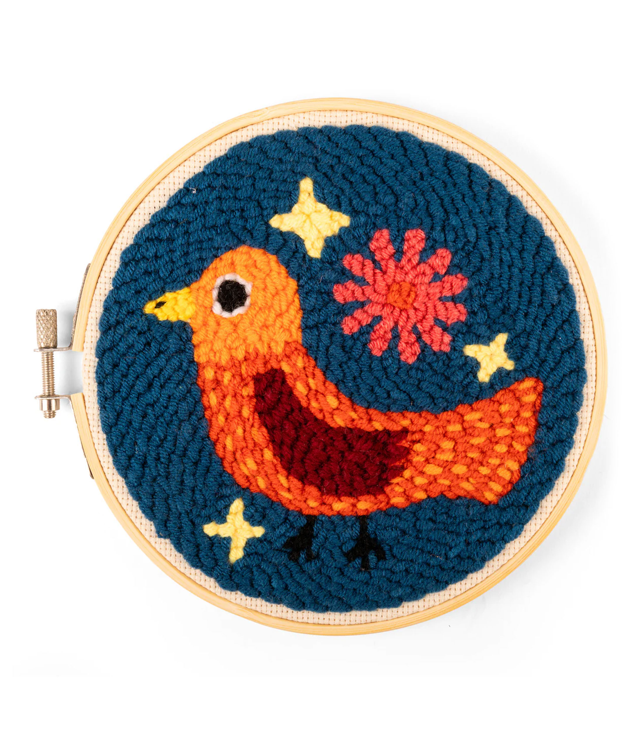 Set de bordado en aguja perforadora con forma de pájaro