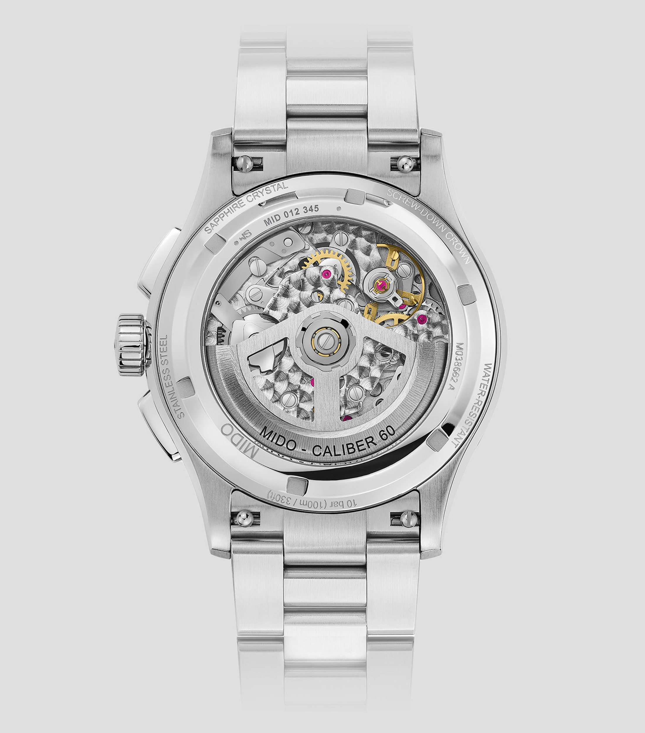 Reloj para Hombre Multifort Skeleton Chronograph Deportivo Plateado
