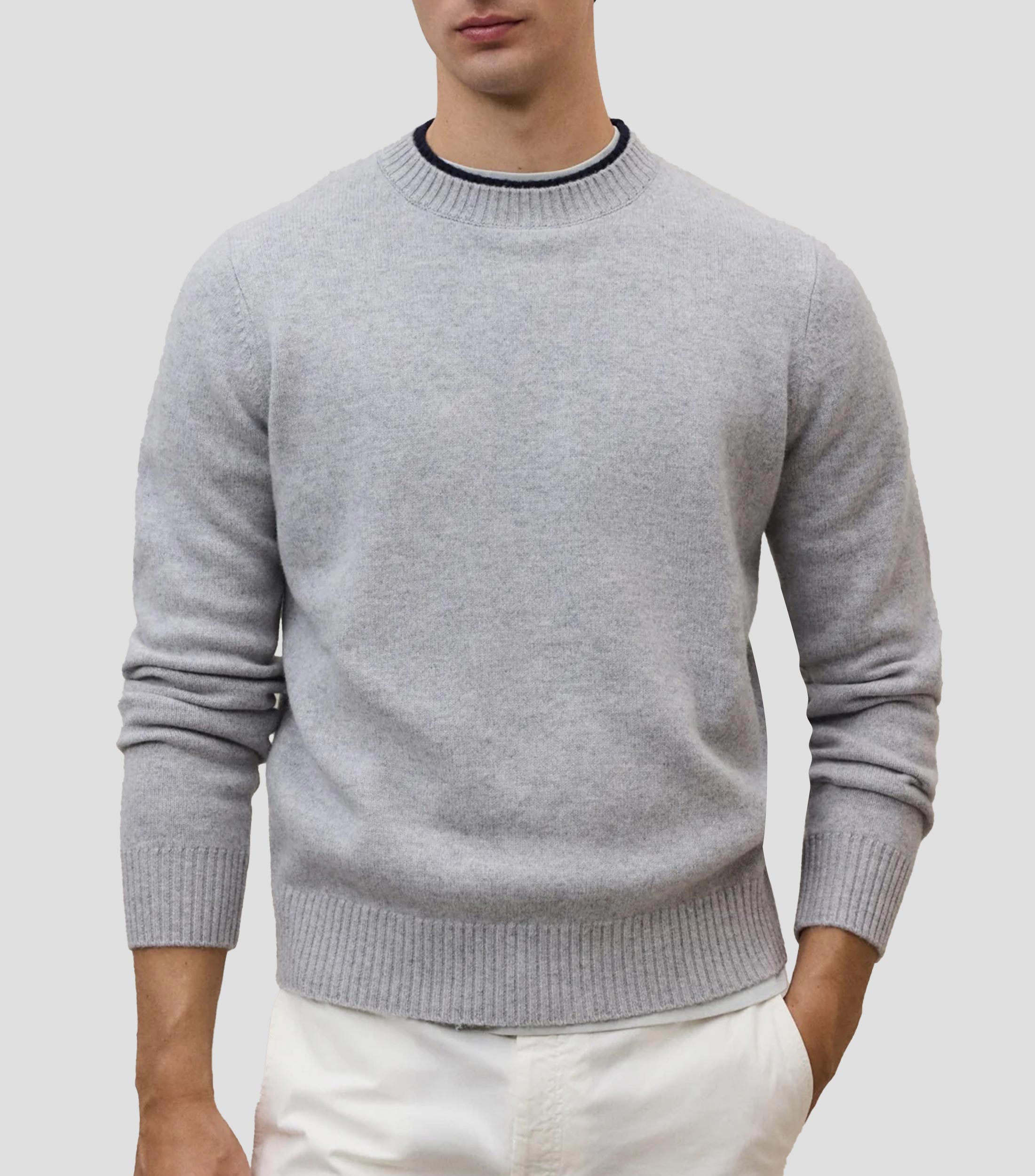 Suéter cuello redondo Hombre