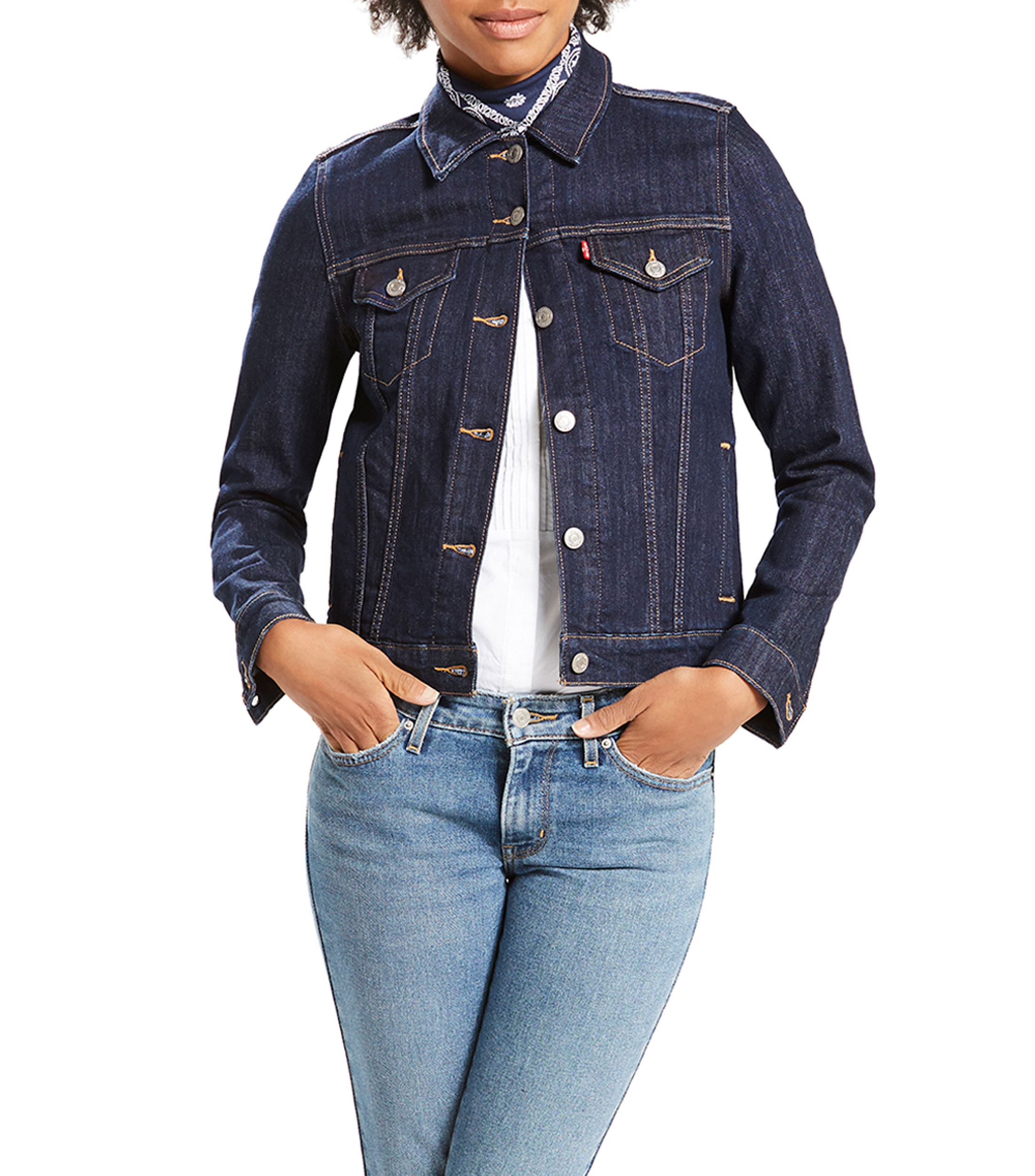 Chamarra Negra Chamarra Levi's Con Borrega Mujer Chamarras