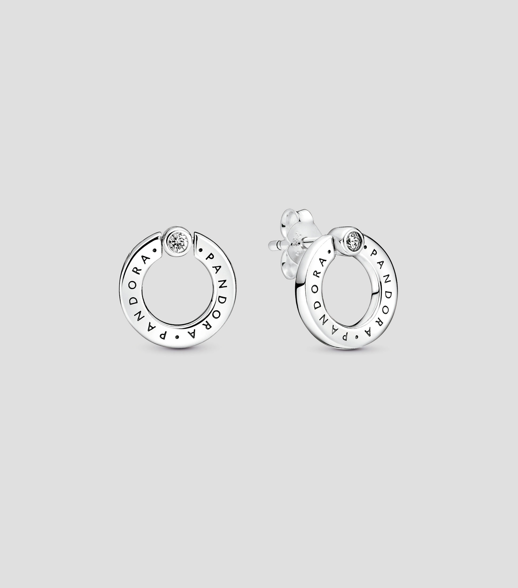 Aretes en Plata .925 con Zirconias Mujer