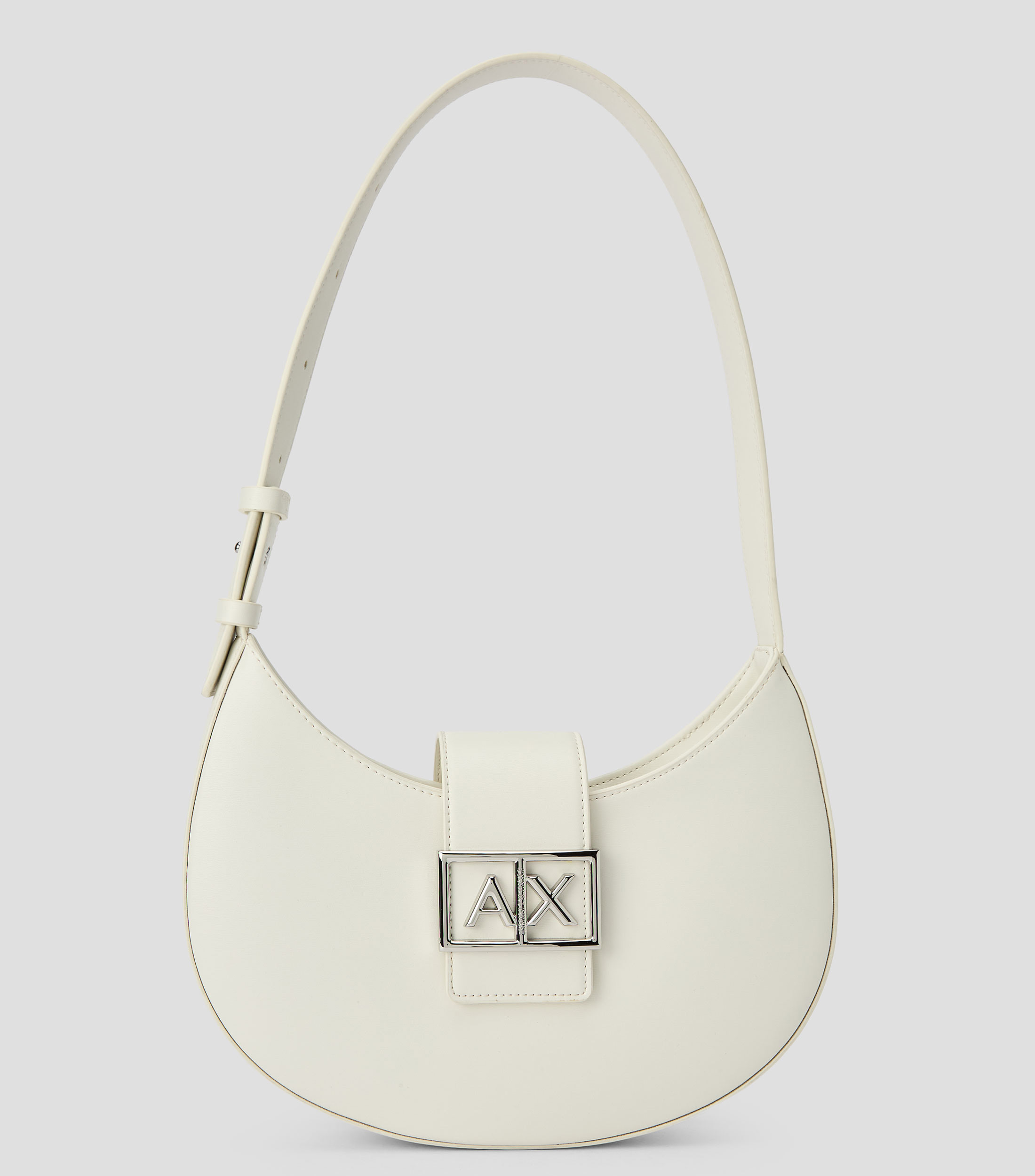 Bolsa shoulder blanca lisa Mujer