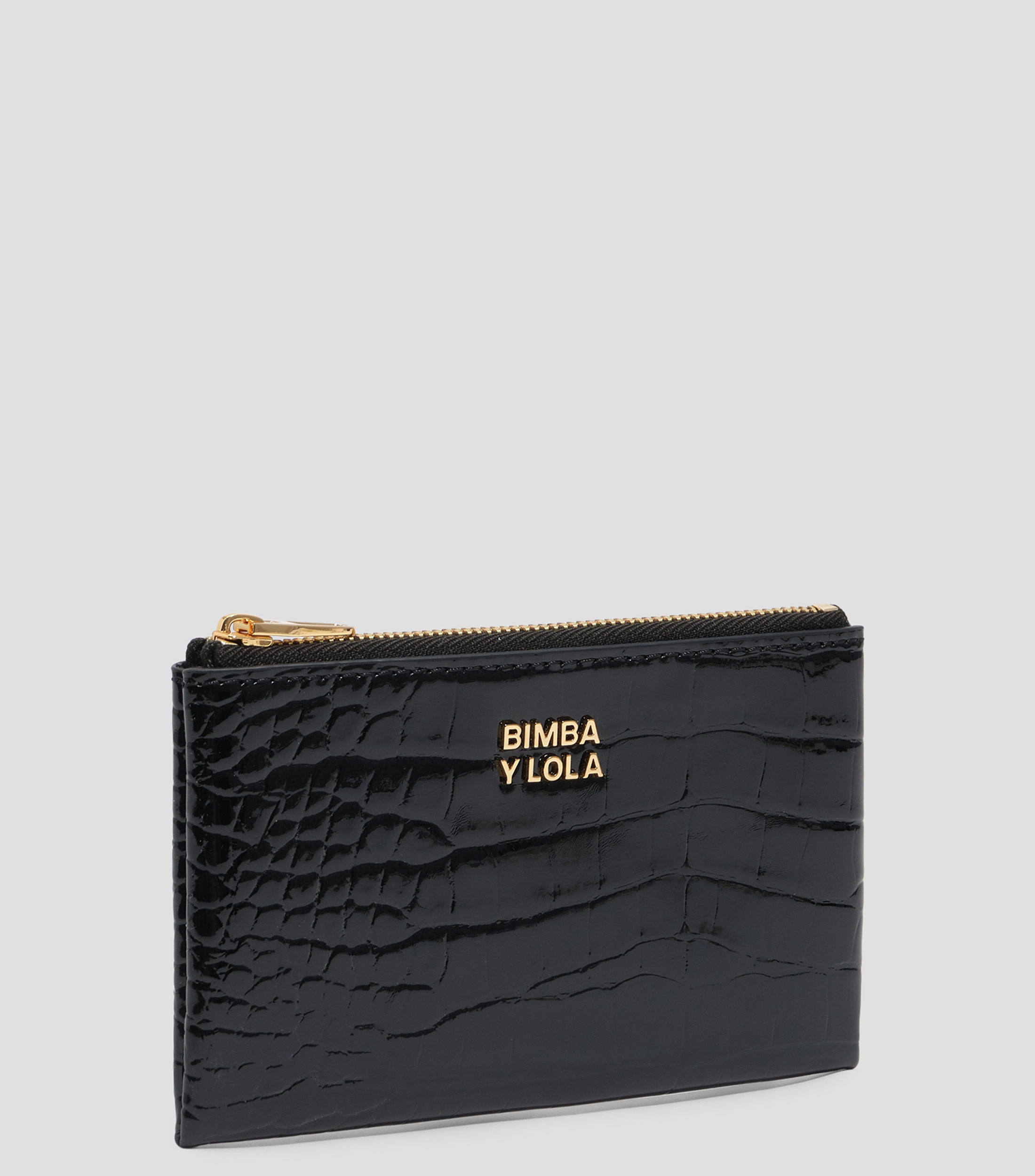 Monedero con textura brillante Mujer