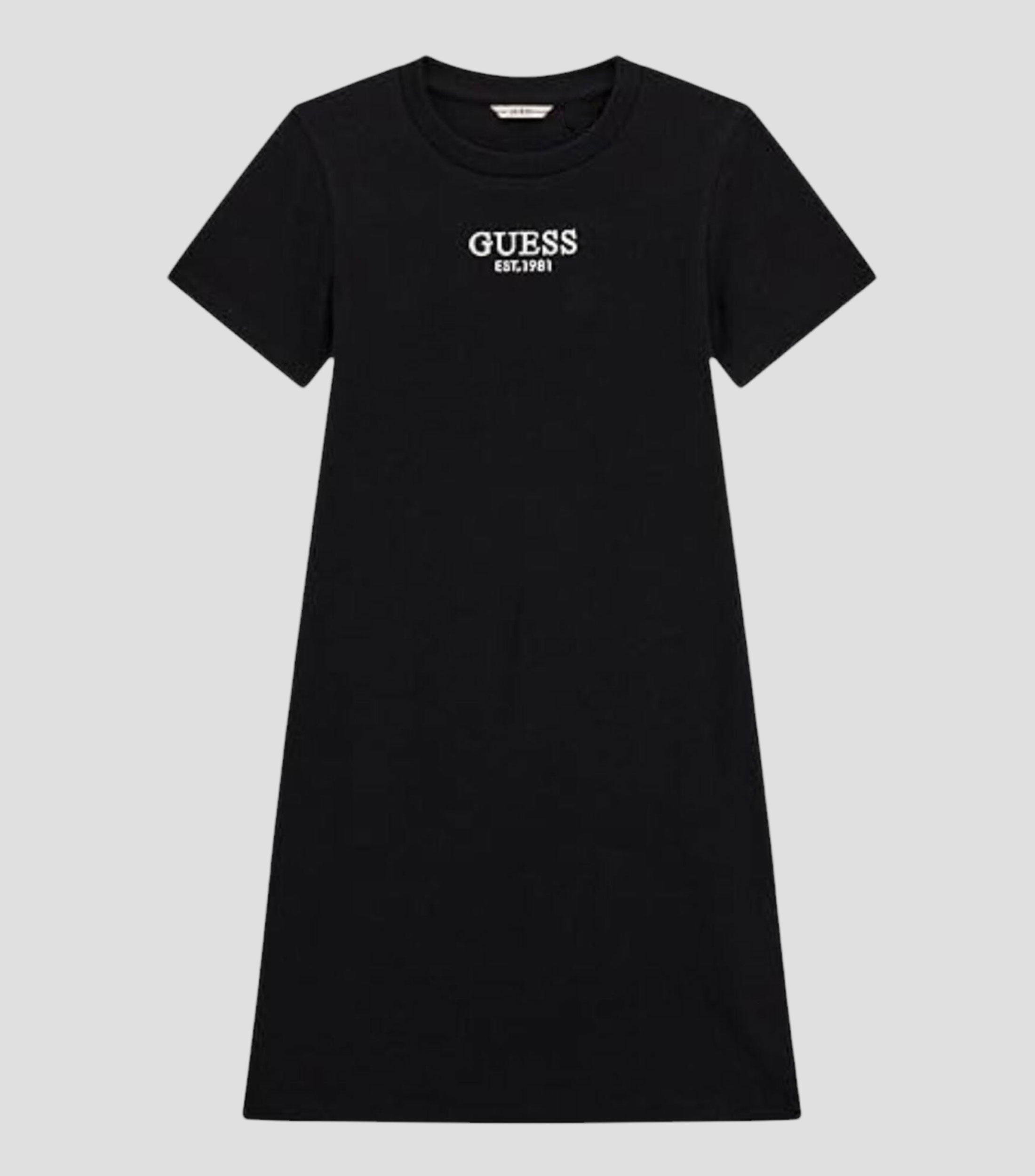 Vestido corto negro liso Niña