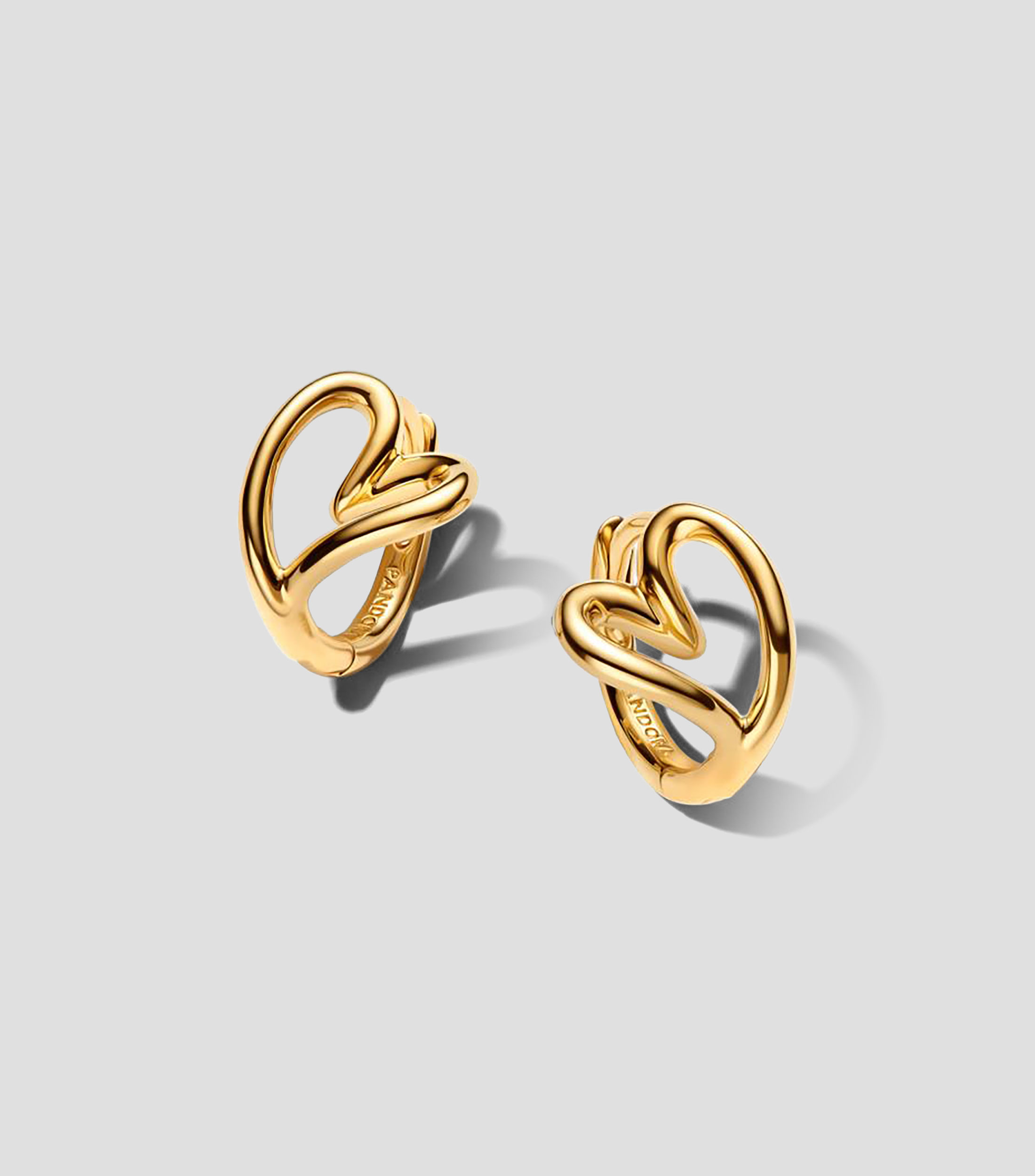 Aretes en plata Heart Mujer