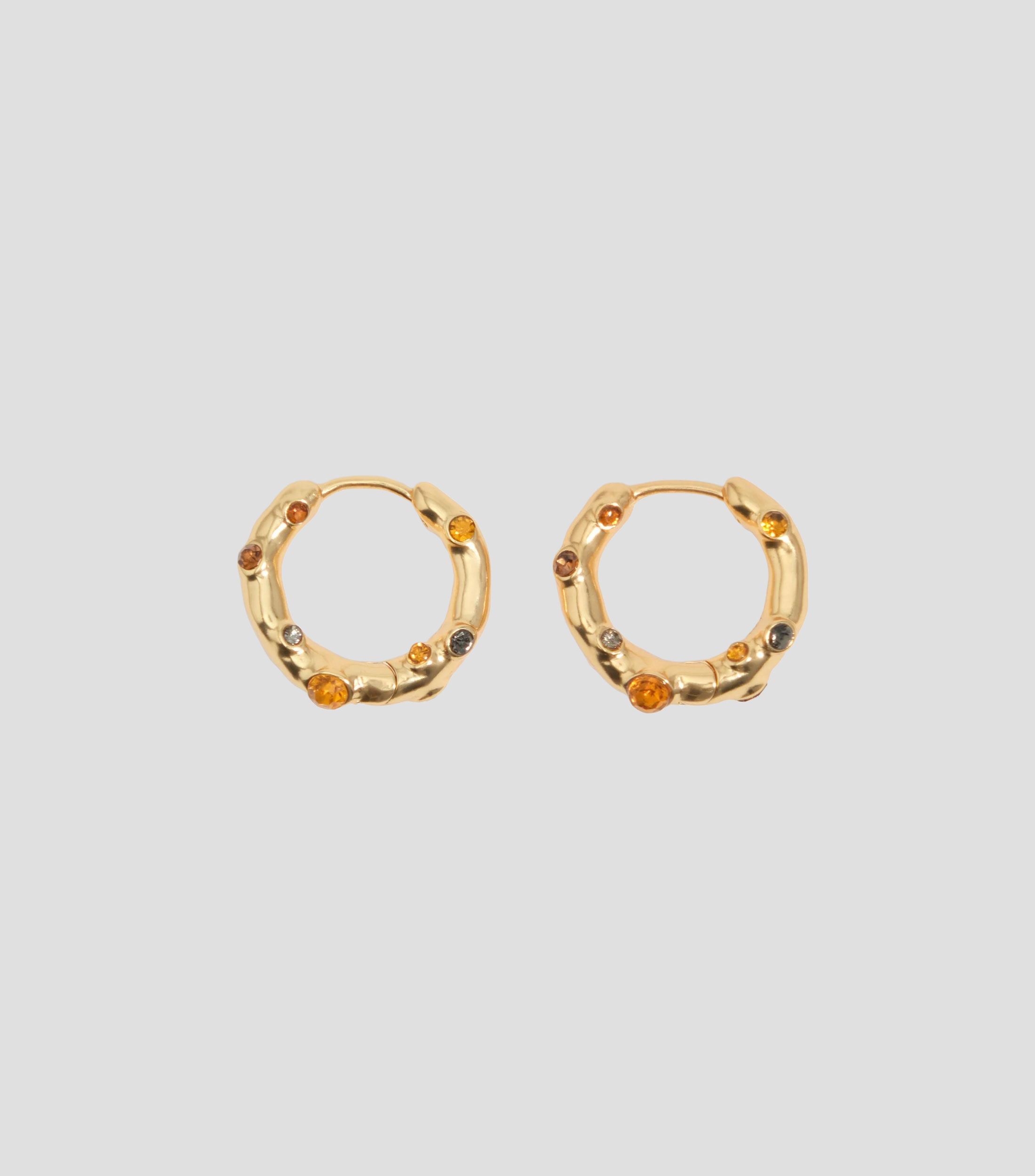 Aretes con cristales Mujer