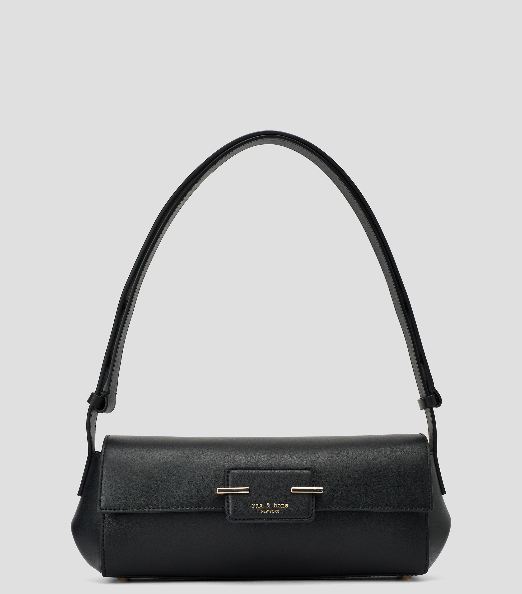 Bolsa Shoulder en cuero de vaca lisa Mujer