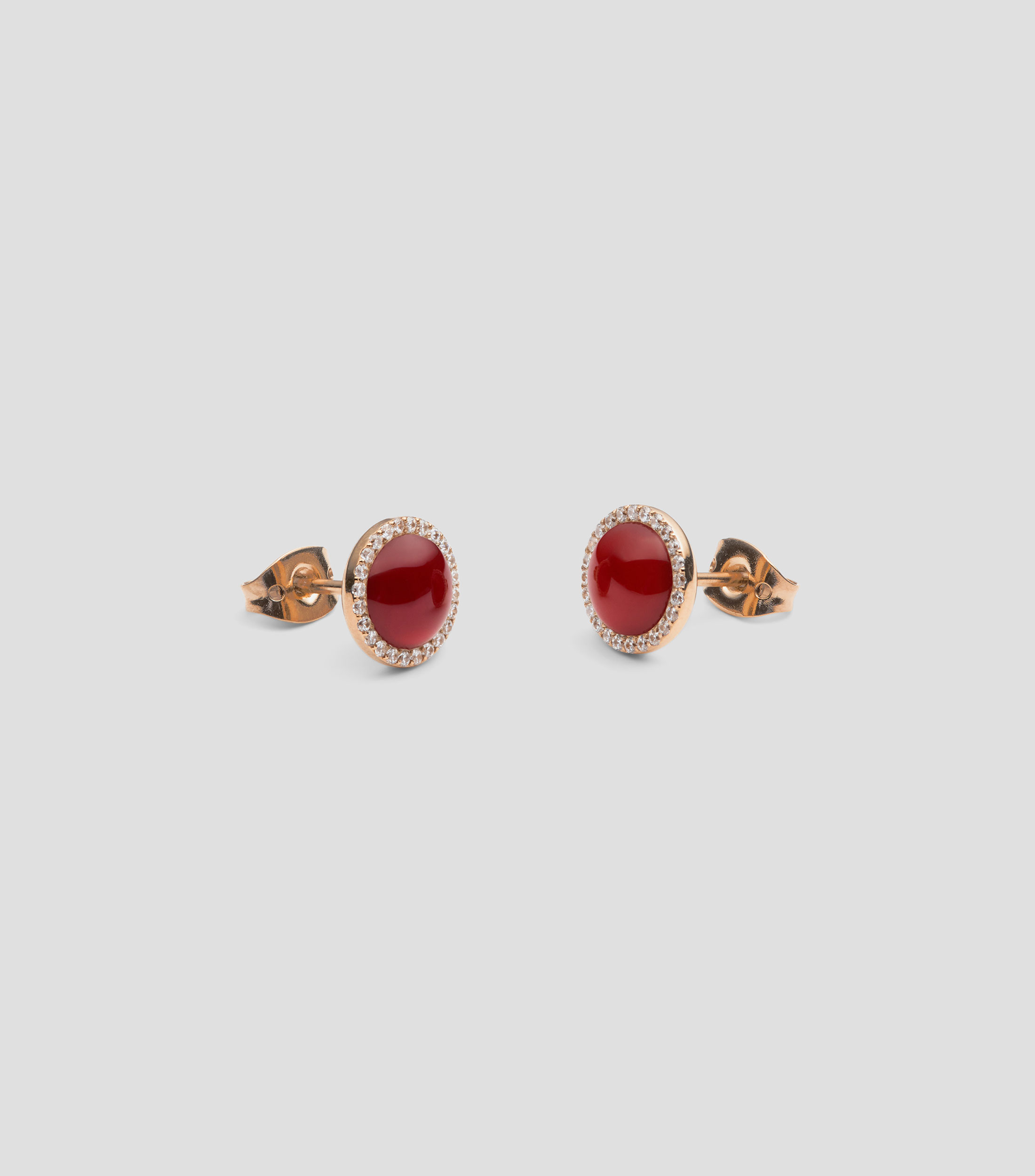 Aretes con agata Mujer