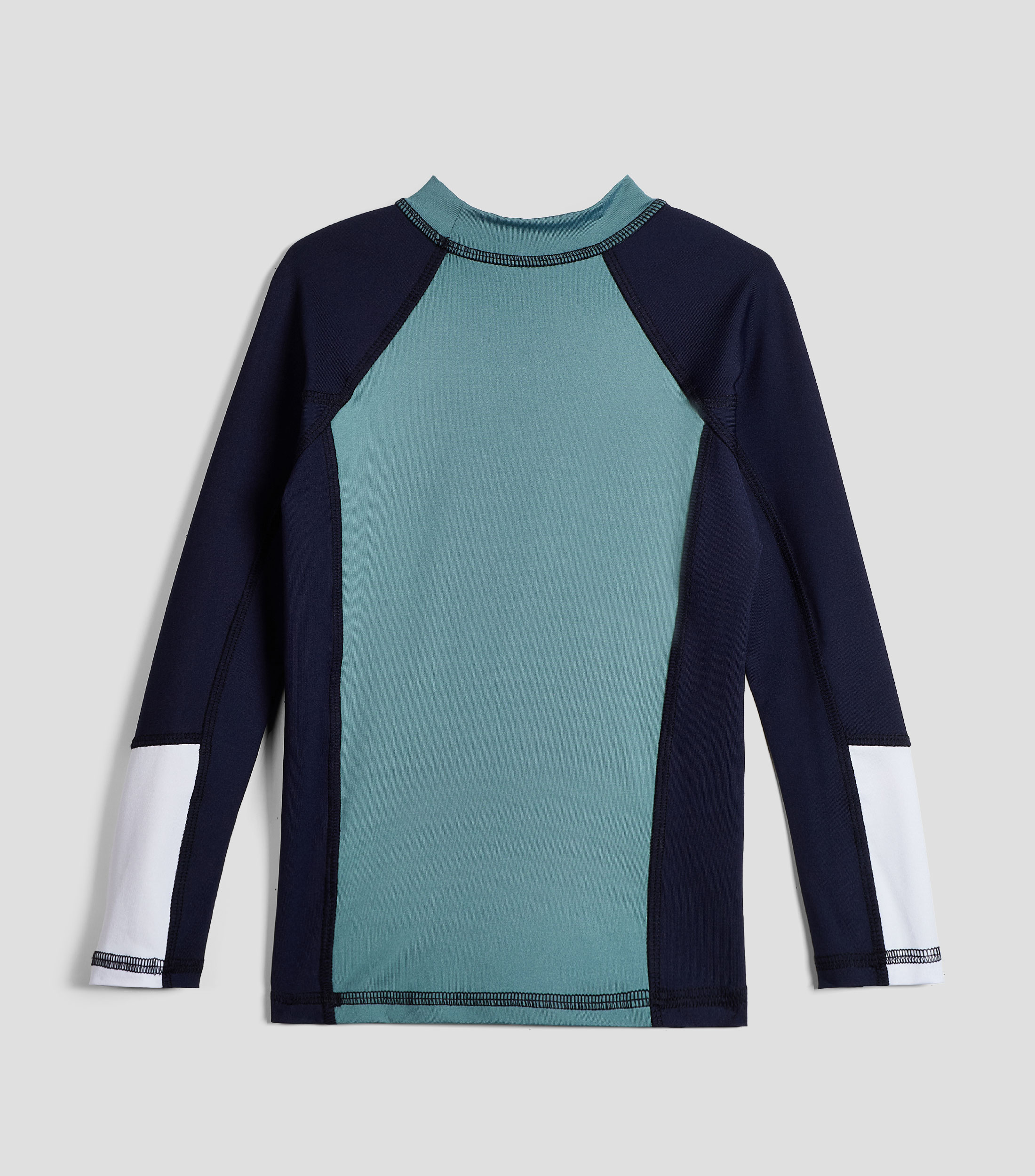 Playera de playa cuello redondo manga larga estampada Niño