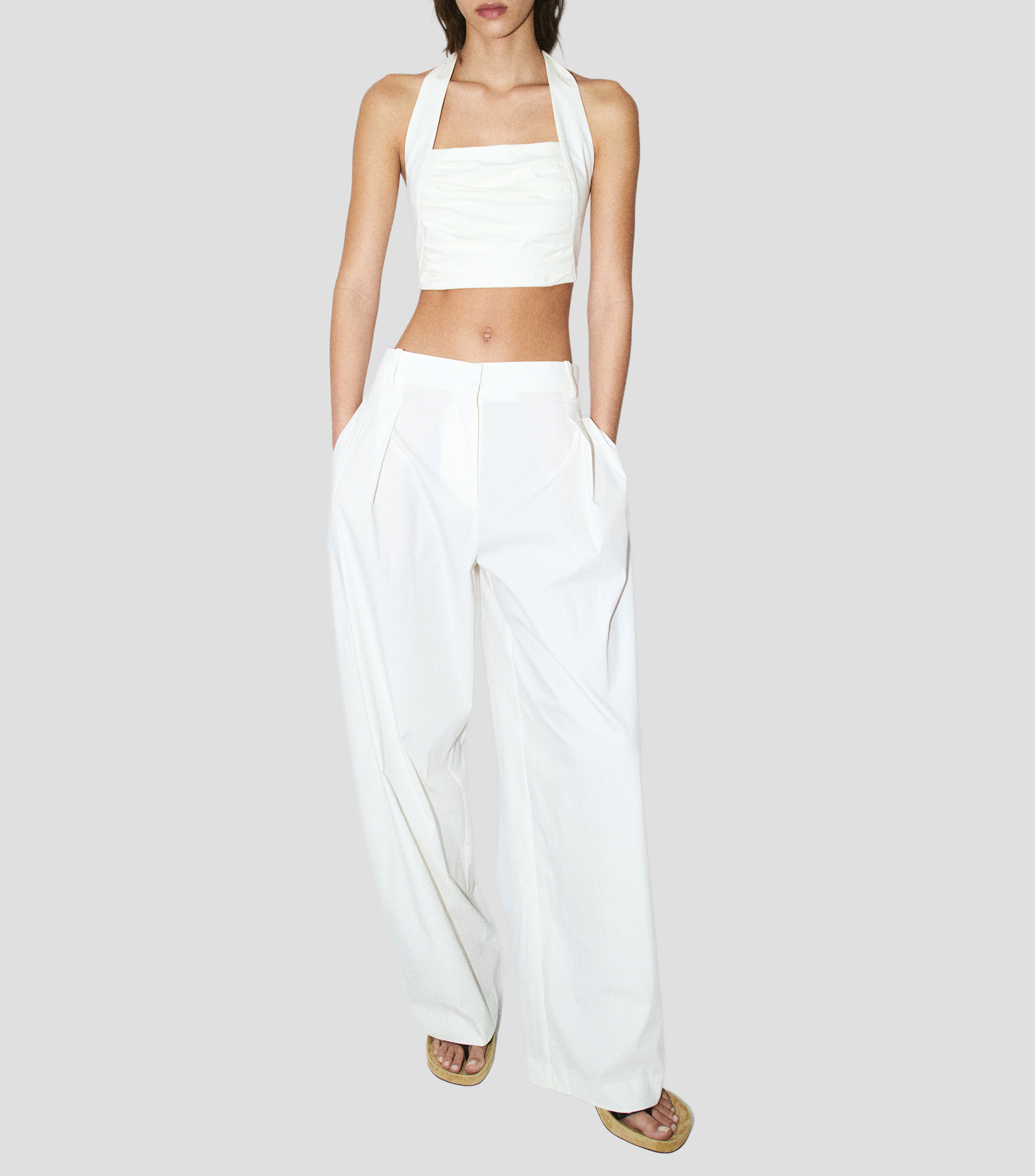 Pantalón liso Mujer