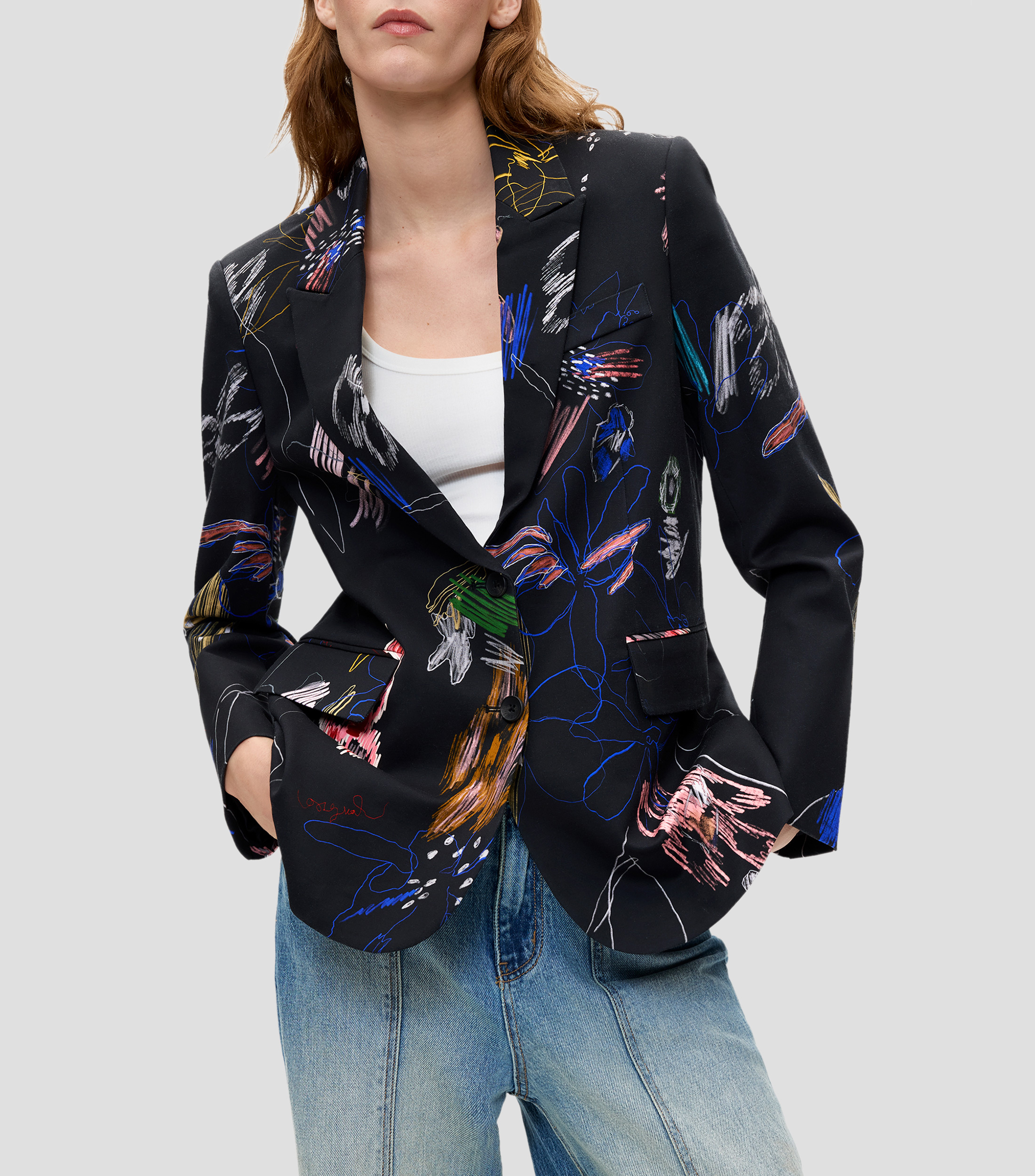 Blazer estampado Mujer
