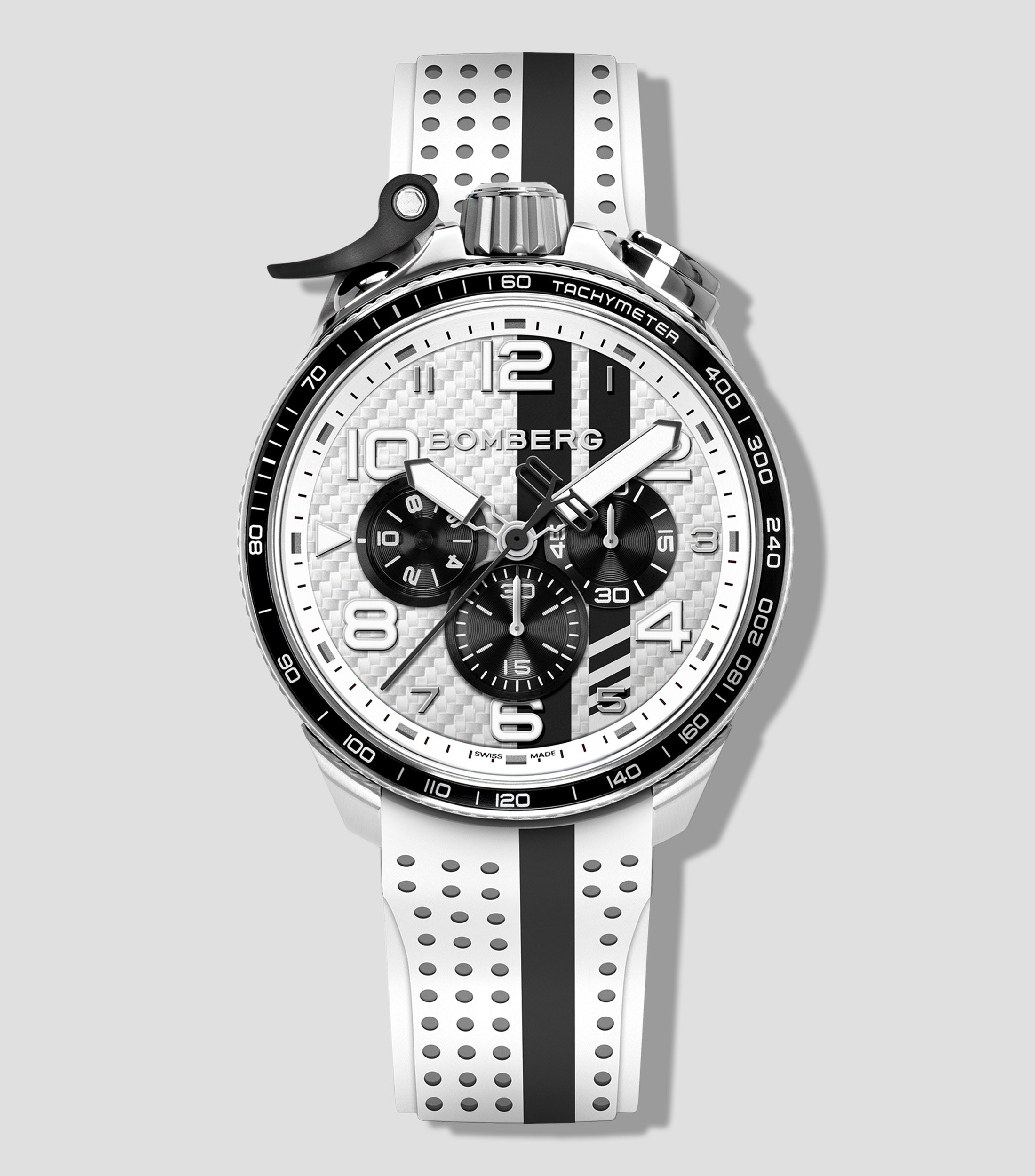 Reloj para Hombre Racing Carbono Deportivo Blanco