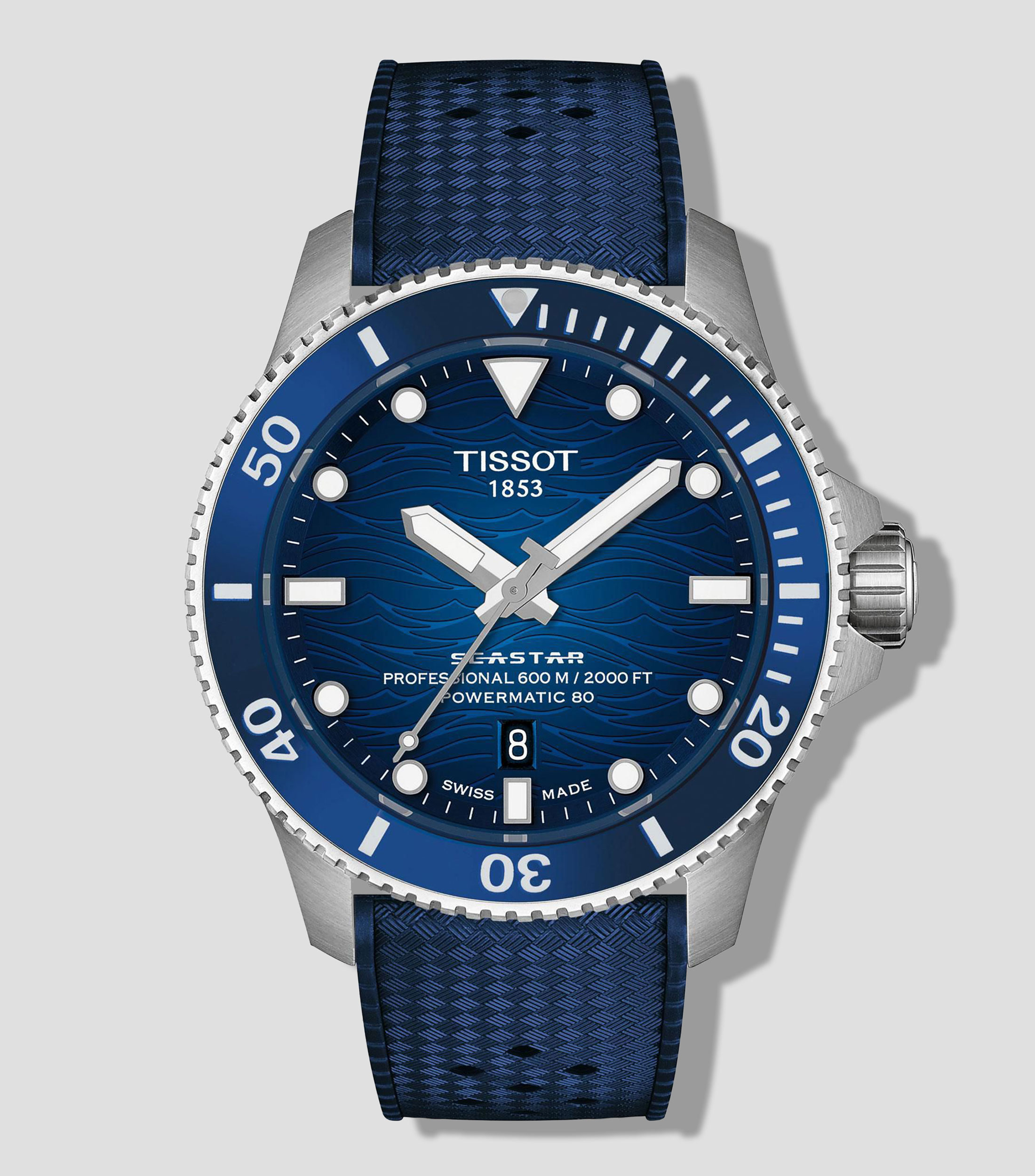 Reloj para hombre Seastar Deportivo Plateado, Azul