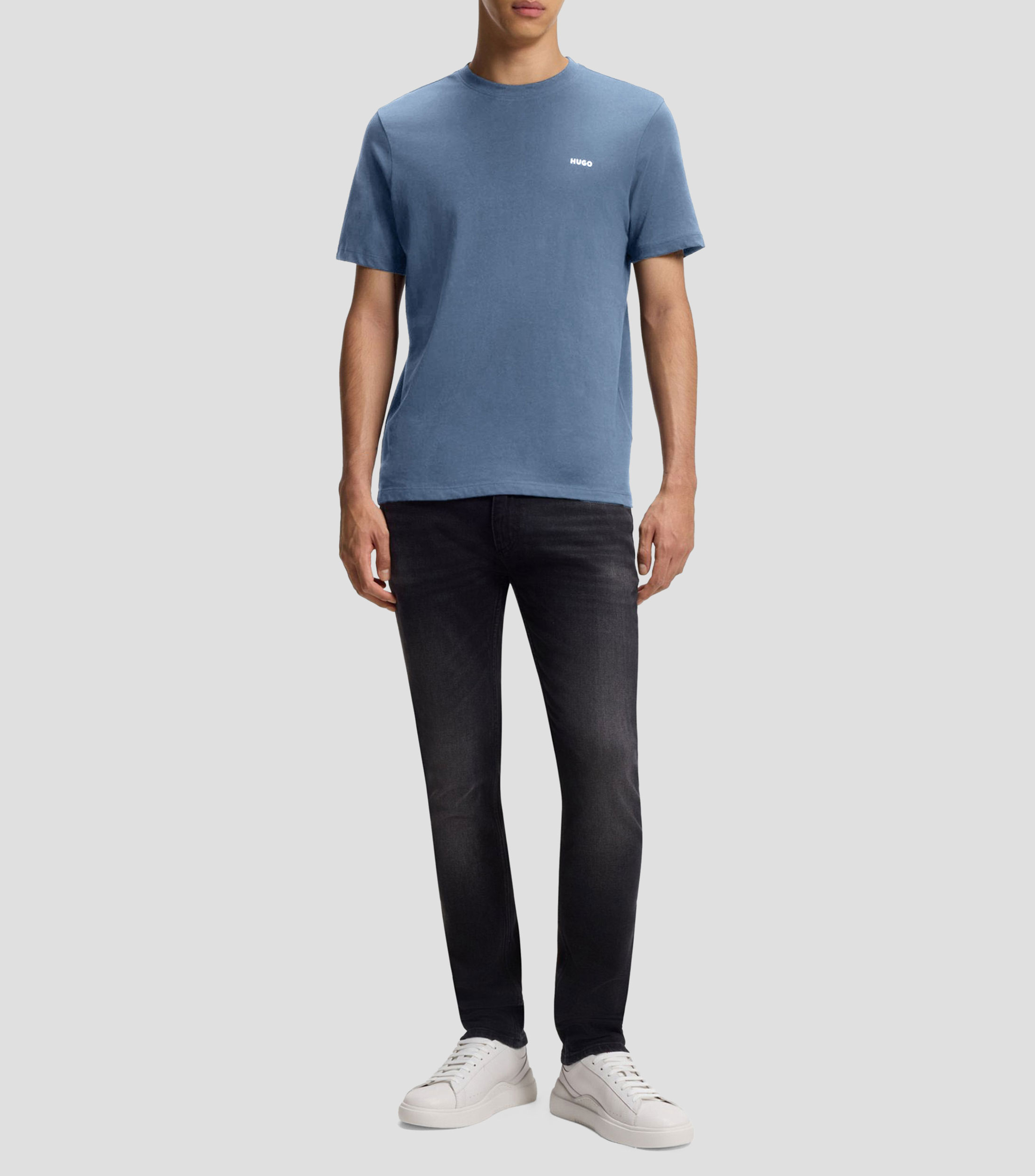 Playera cuello redondo manga corta estampada Hombre