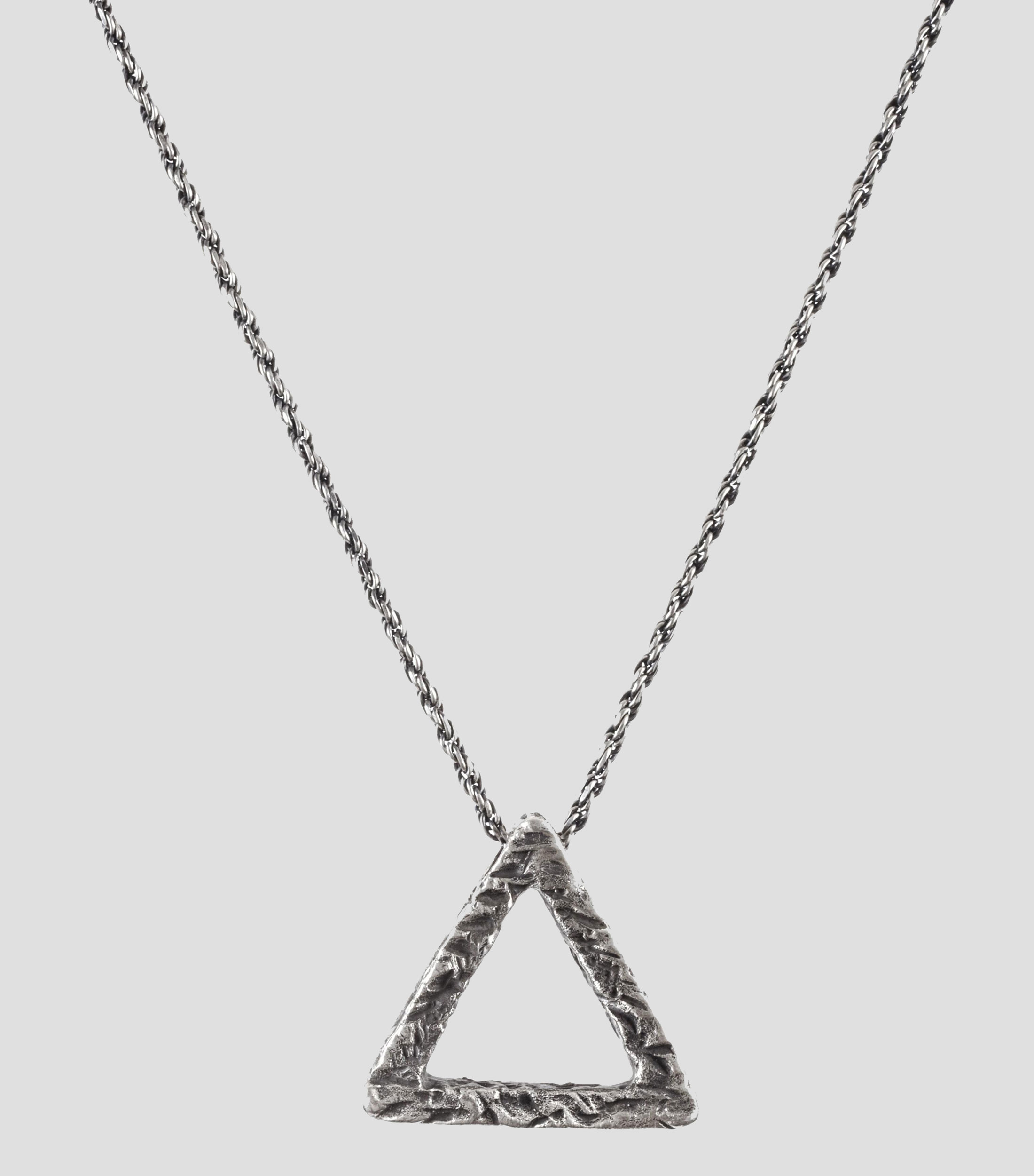 Collar en plata .925 triángulo Unisex