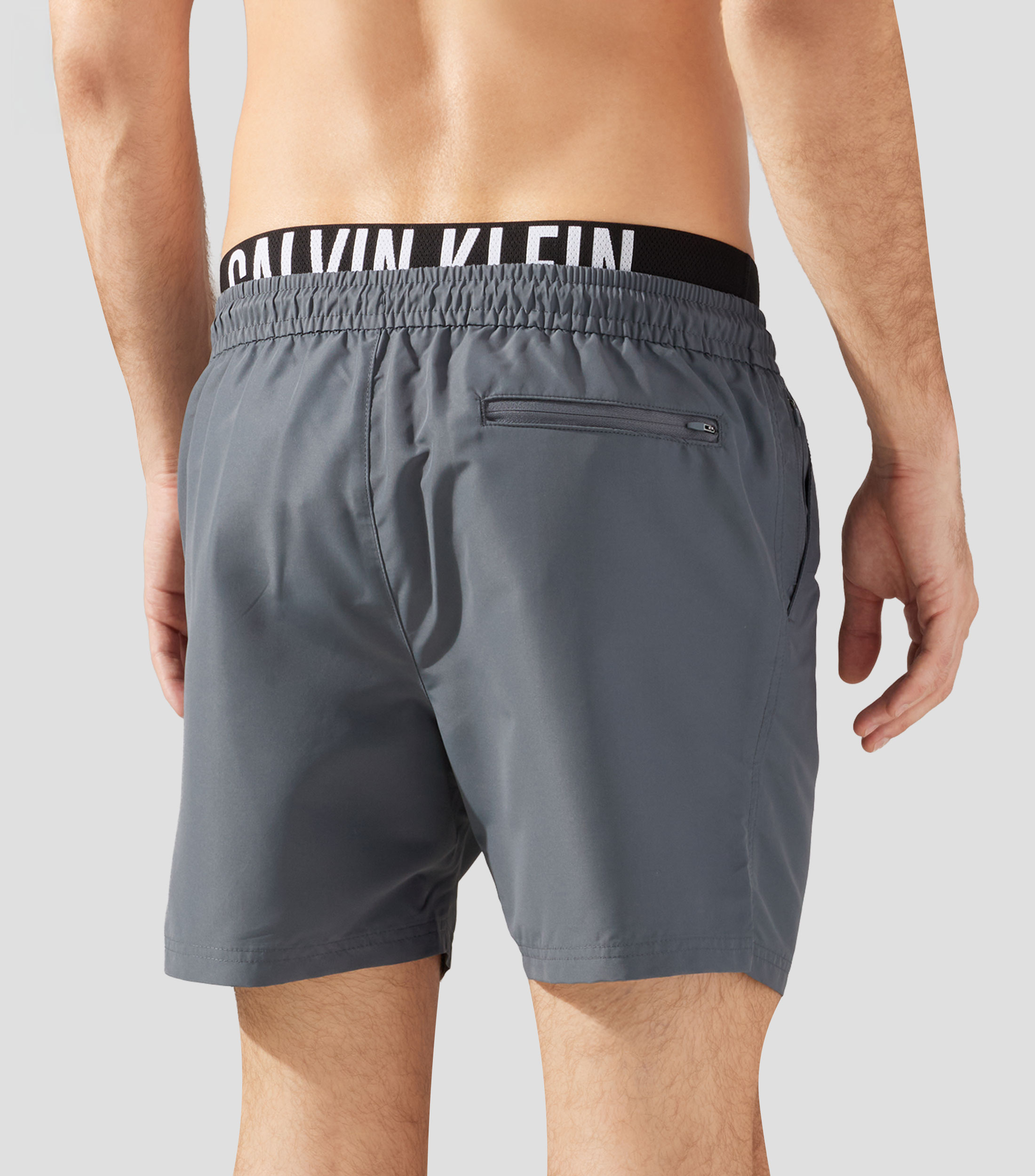 Traje de baño largo liso Hombre