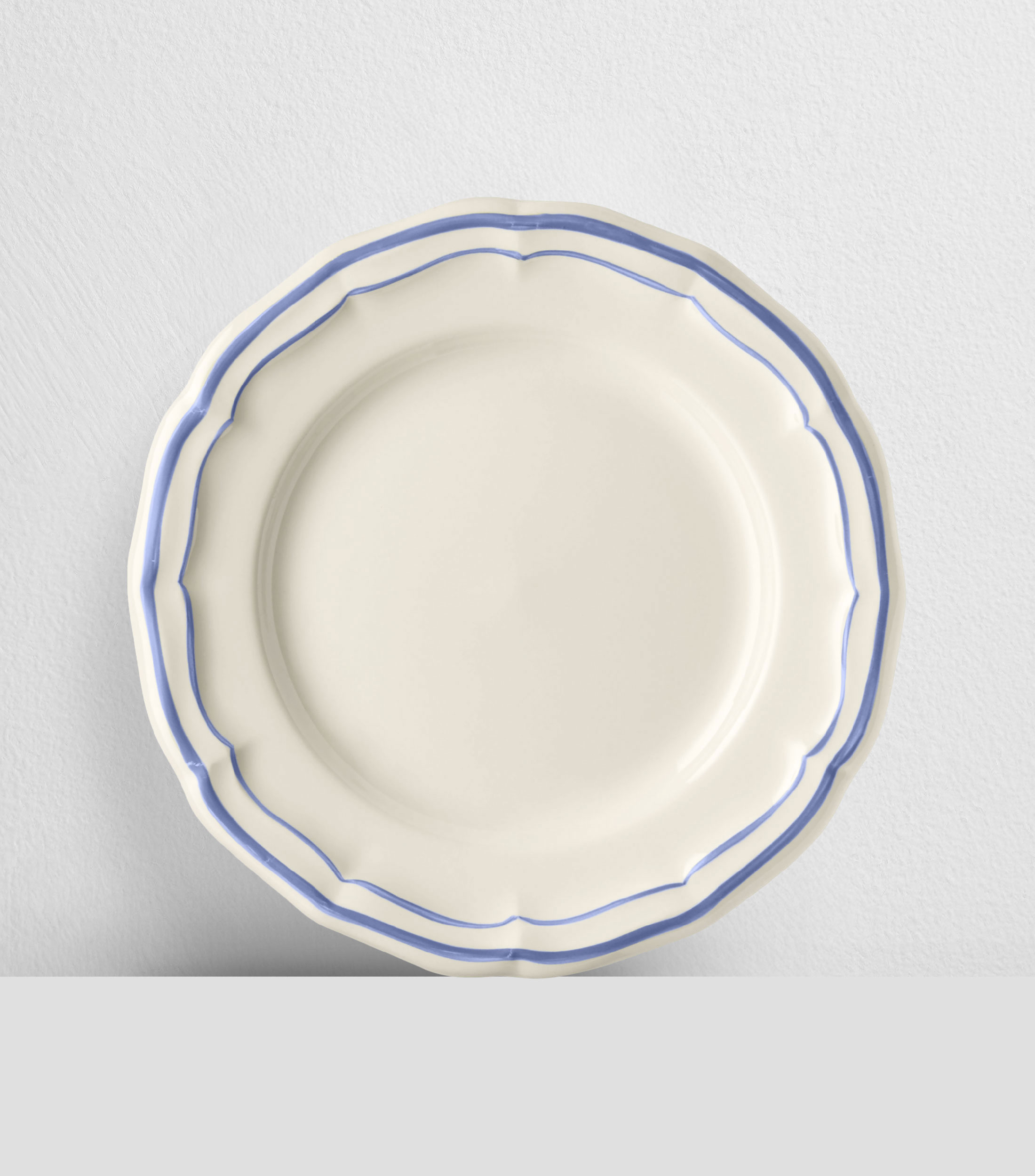 Set 4 platos para canapé Filet Bleu liso