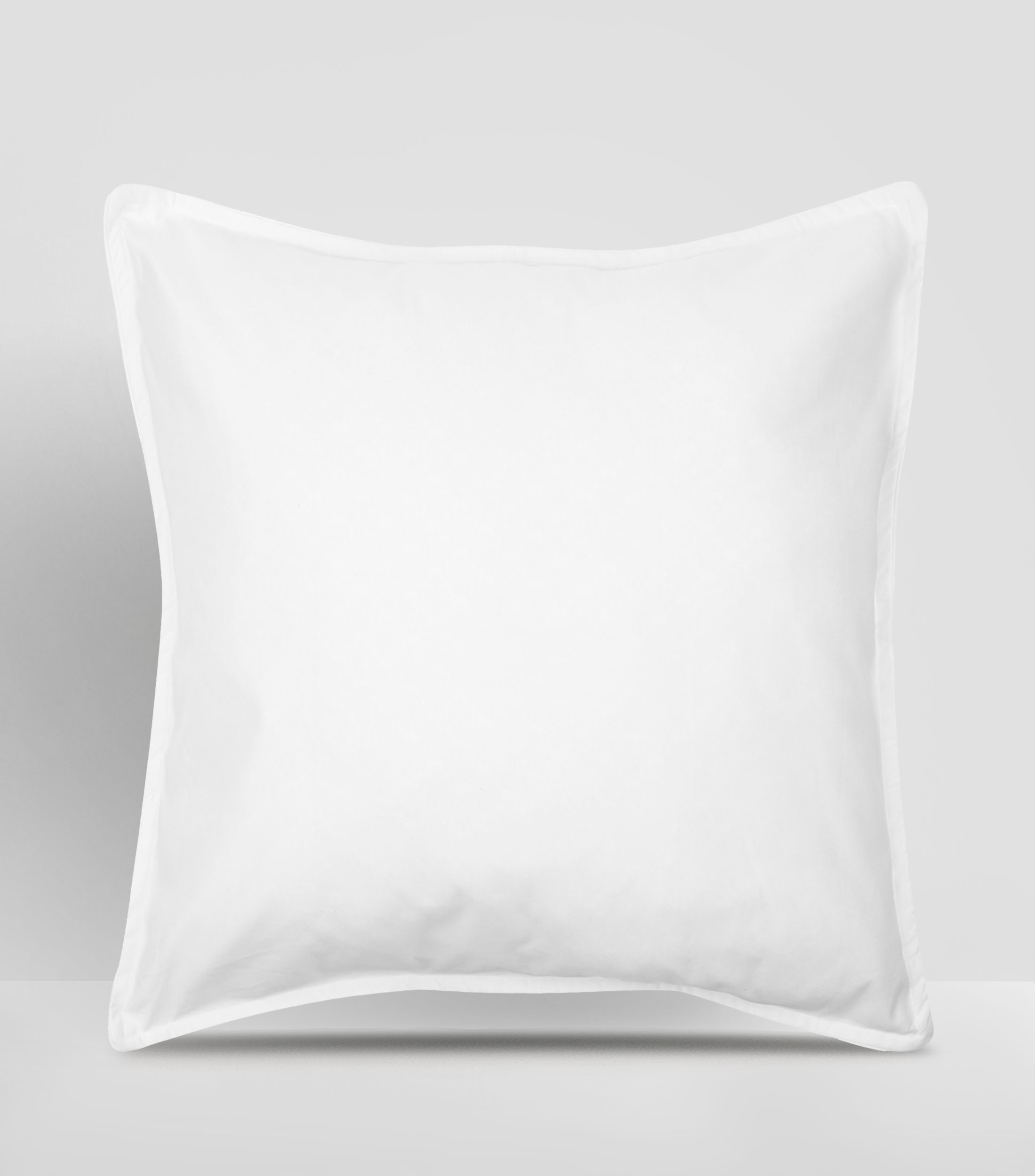 Funda para cojín Euro en algodón Blanco
