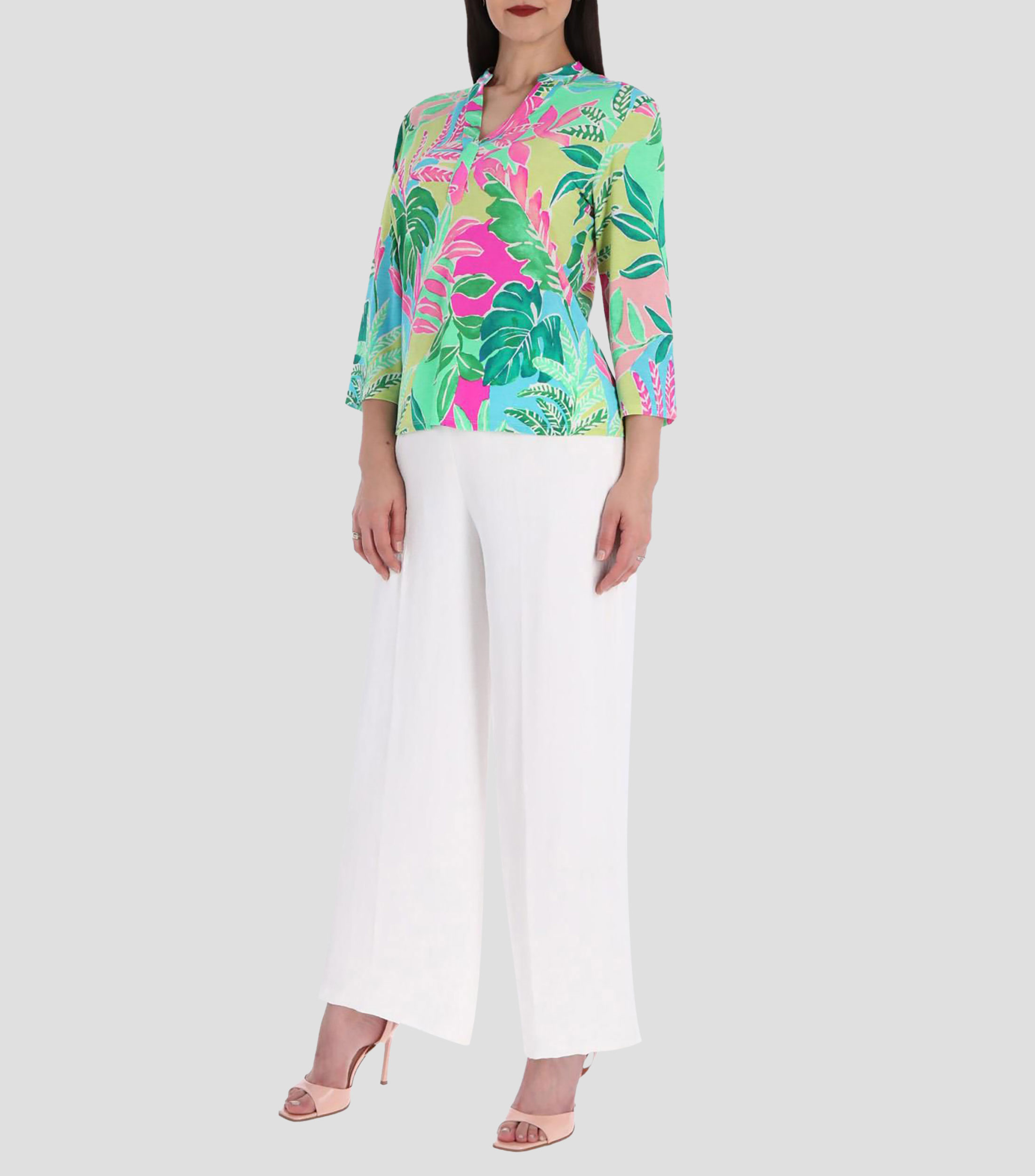 Blusa Estampada manga 7/8 Mujer
