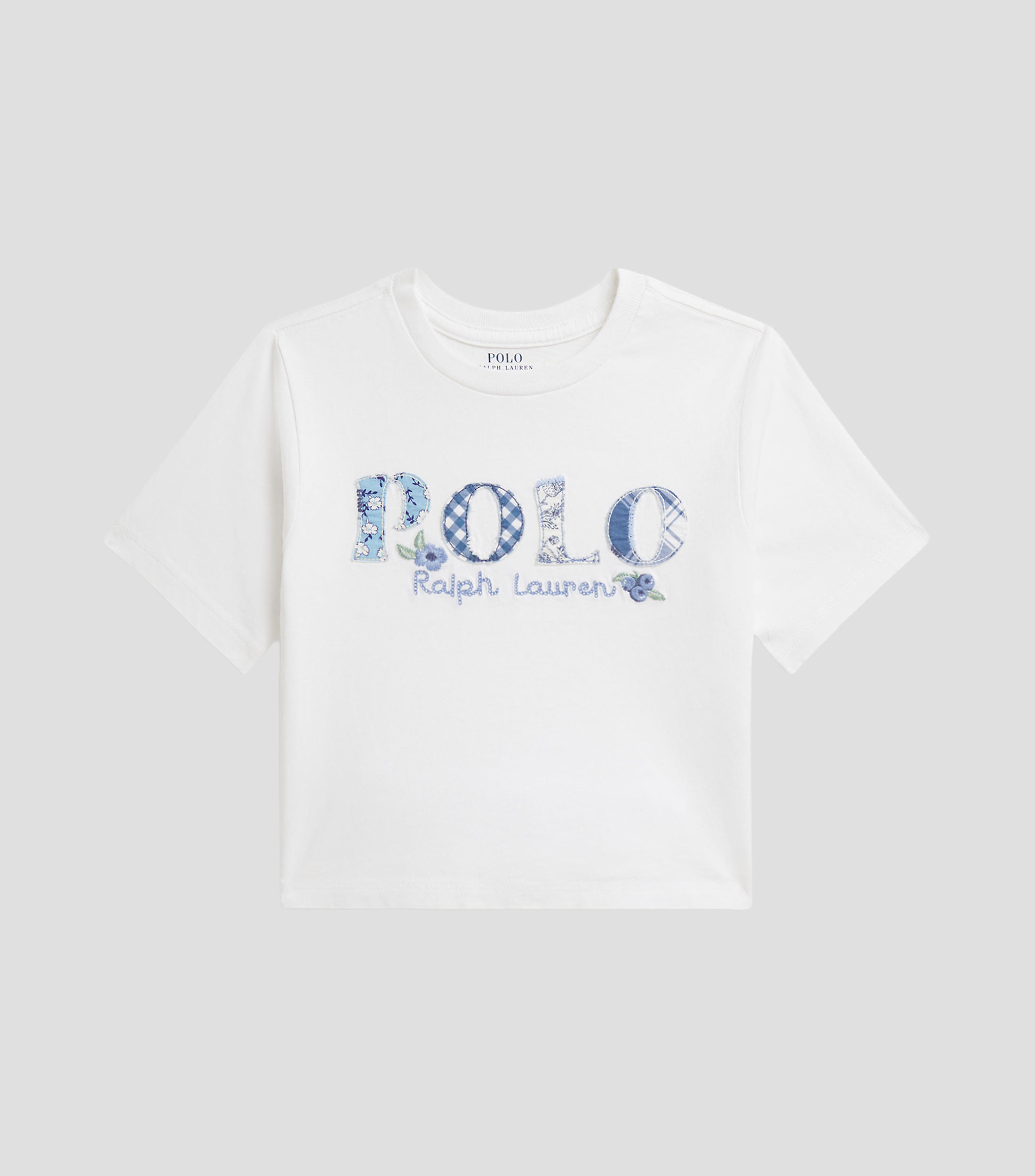 Playera cuello redondo manga corta estampada Niña