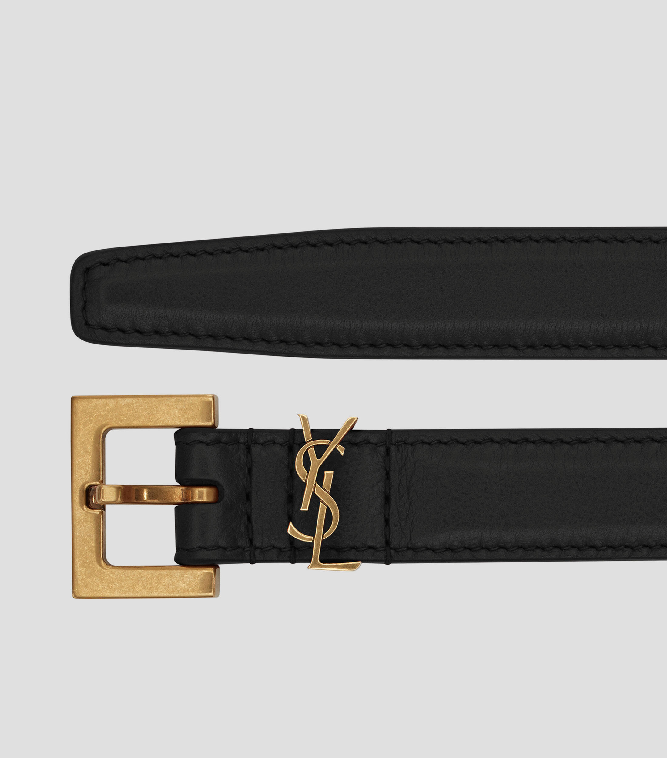 Cinturón en piel negro Unisex