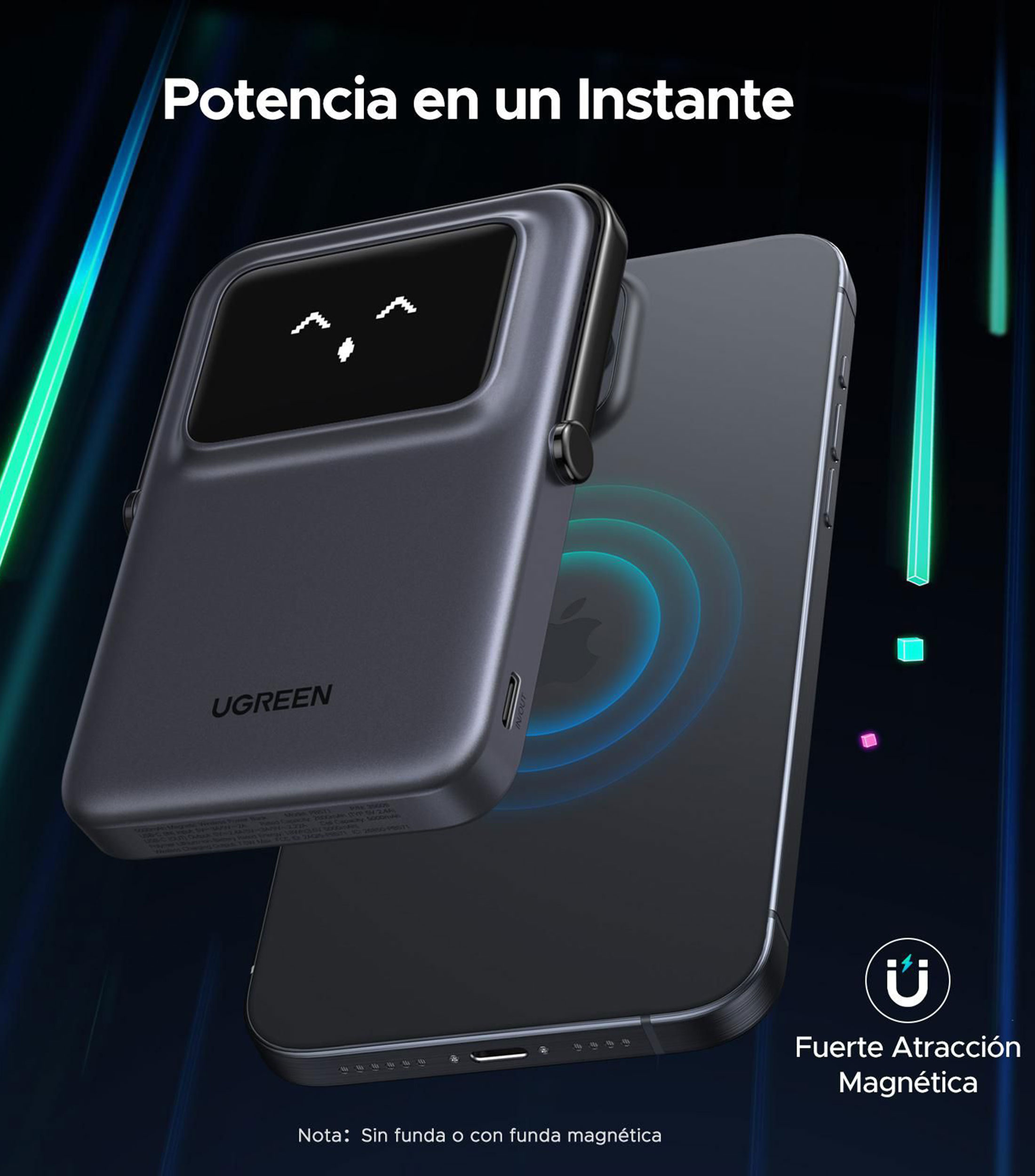 Batería portátil magnética 35605B, 5000 mAh 20W