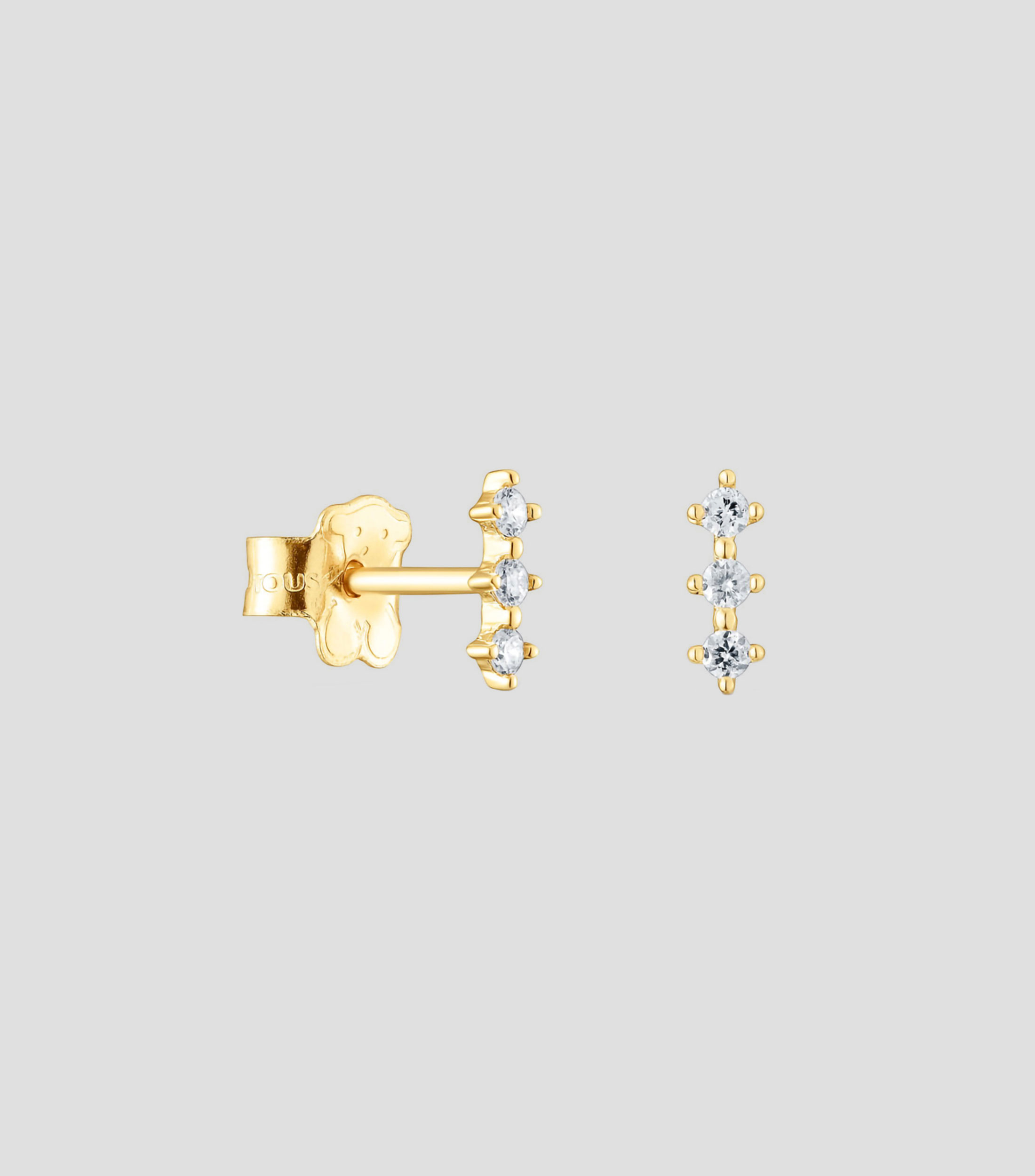 Pendientes en oro amarillo de 18 Kilates con diamantes Les Classiques Mujer