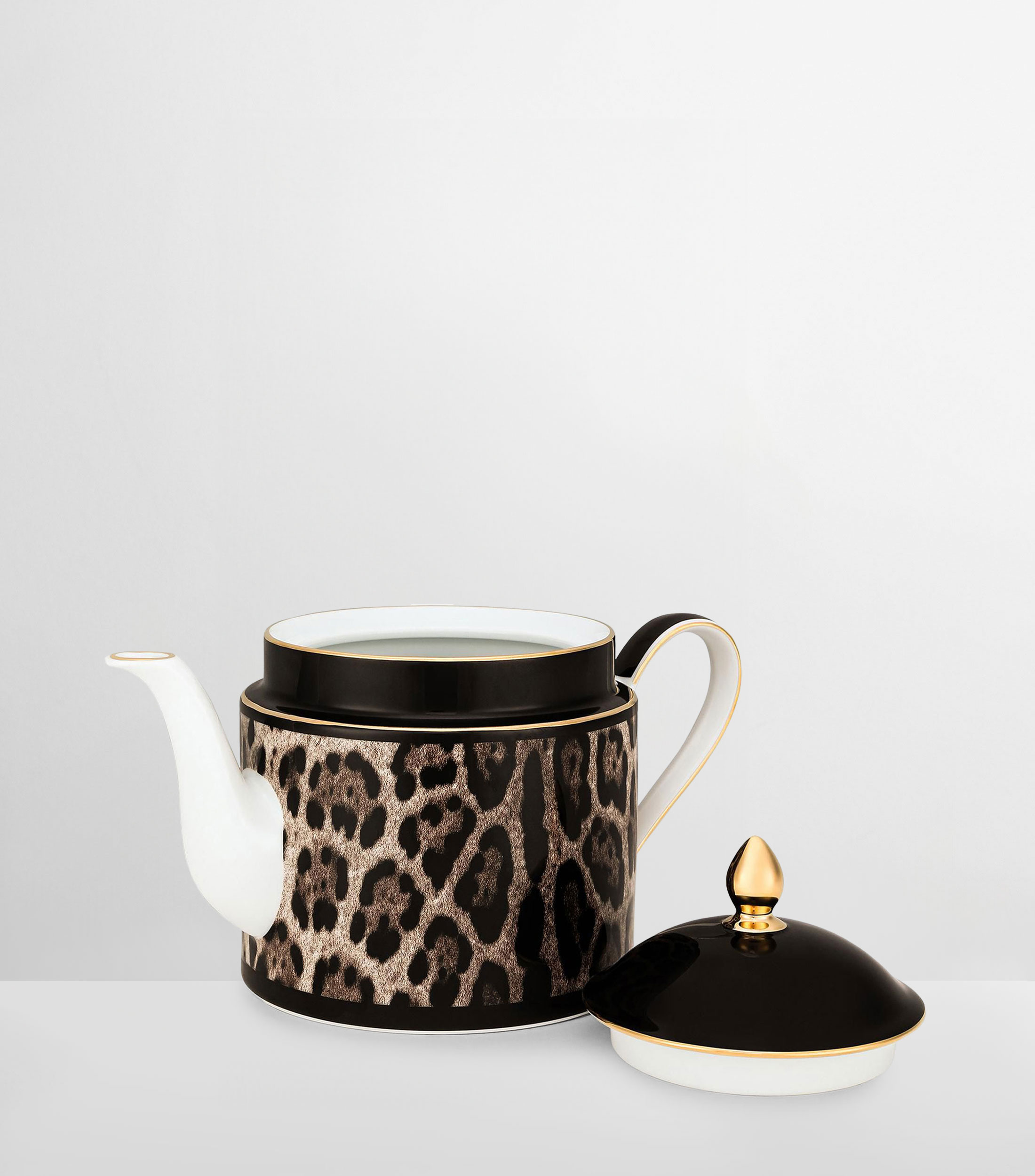Tetera Leopardo de porcelana