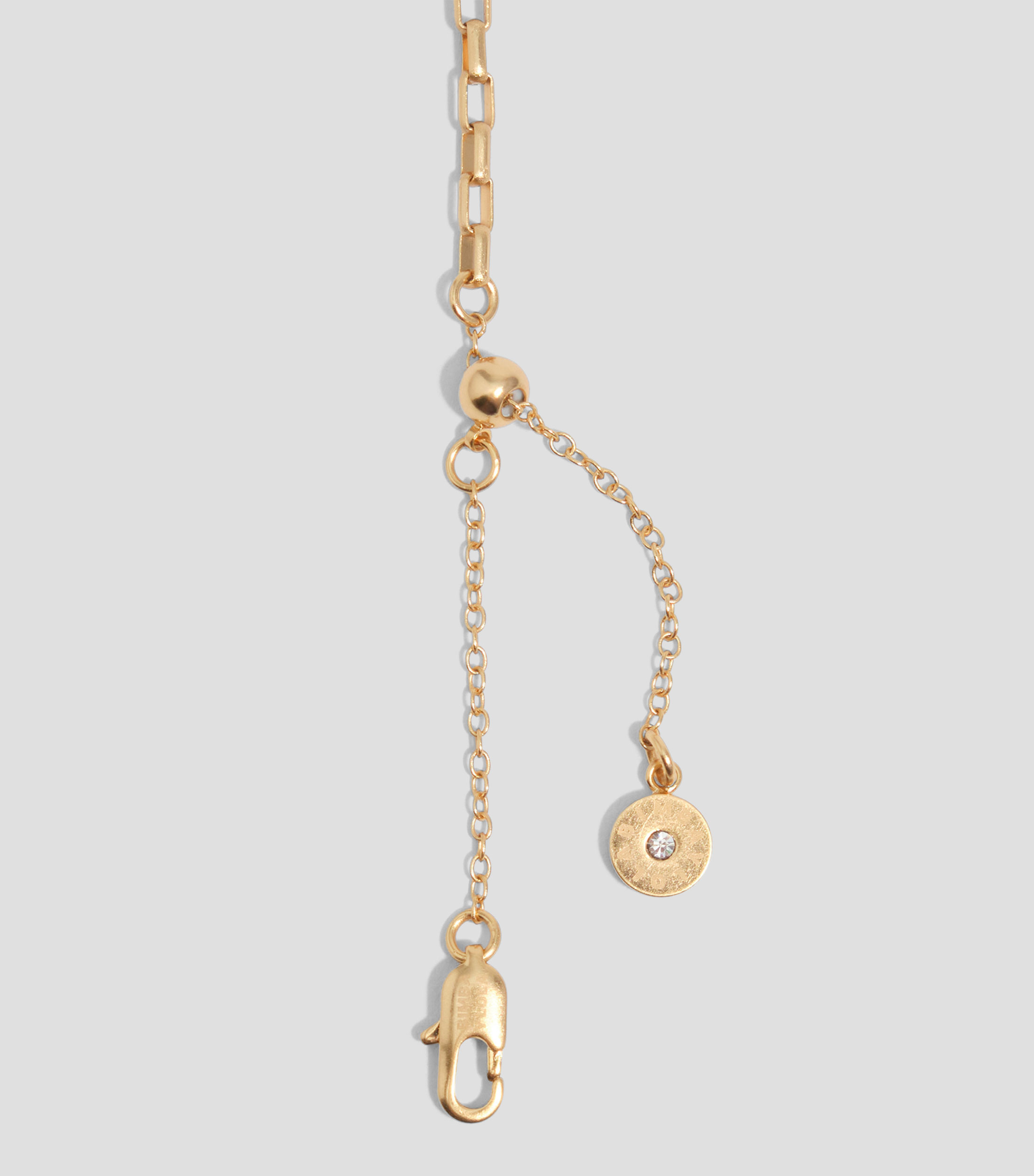 Collar con caracoles y perlas con dorado envejecido Mujer
