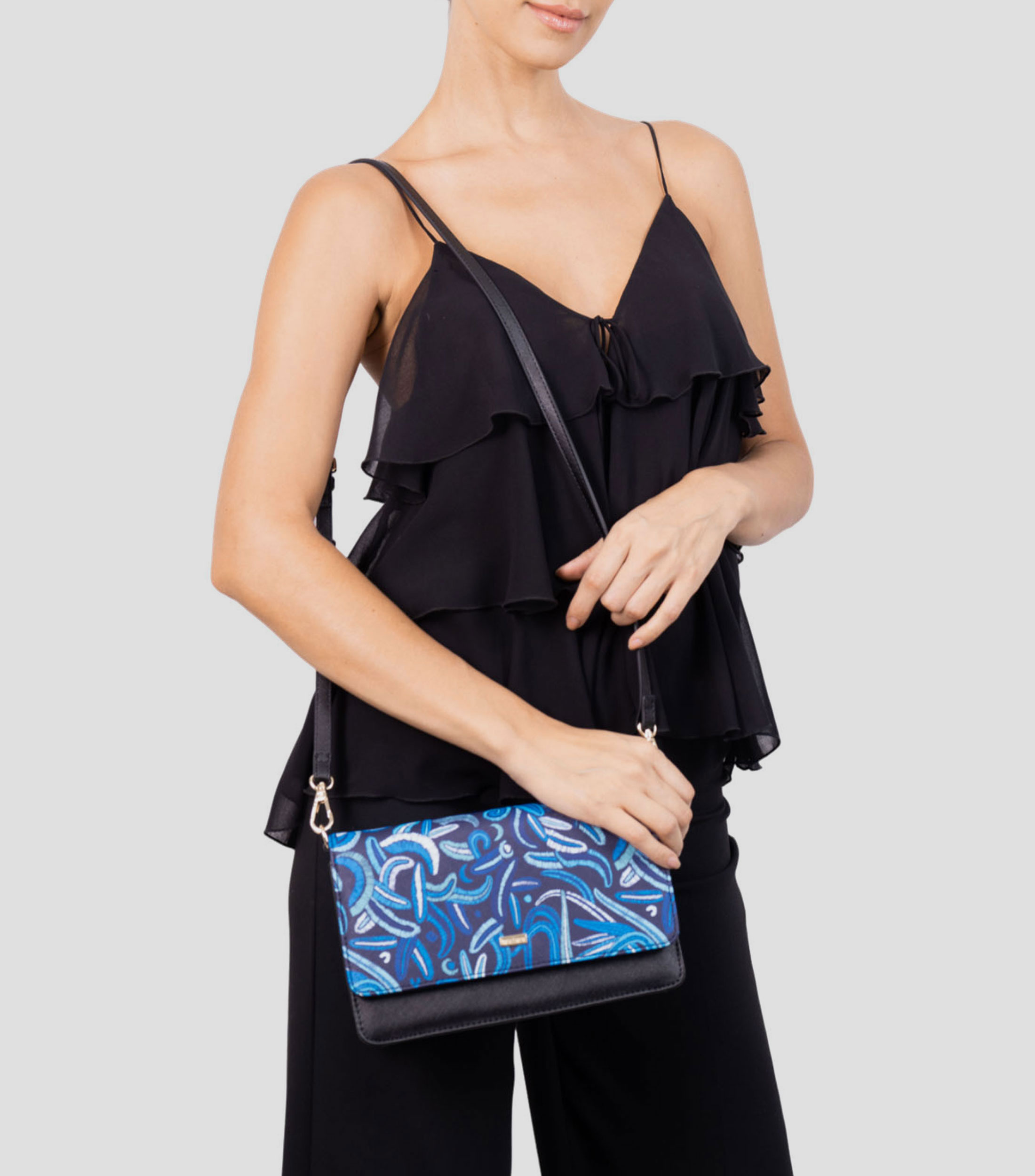 Bolsa crossbody azul marino Kalan Quetzalcoatl Mujer