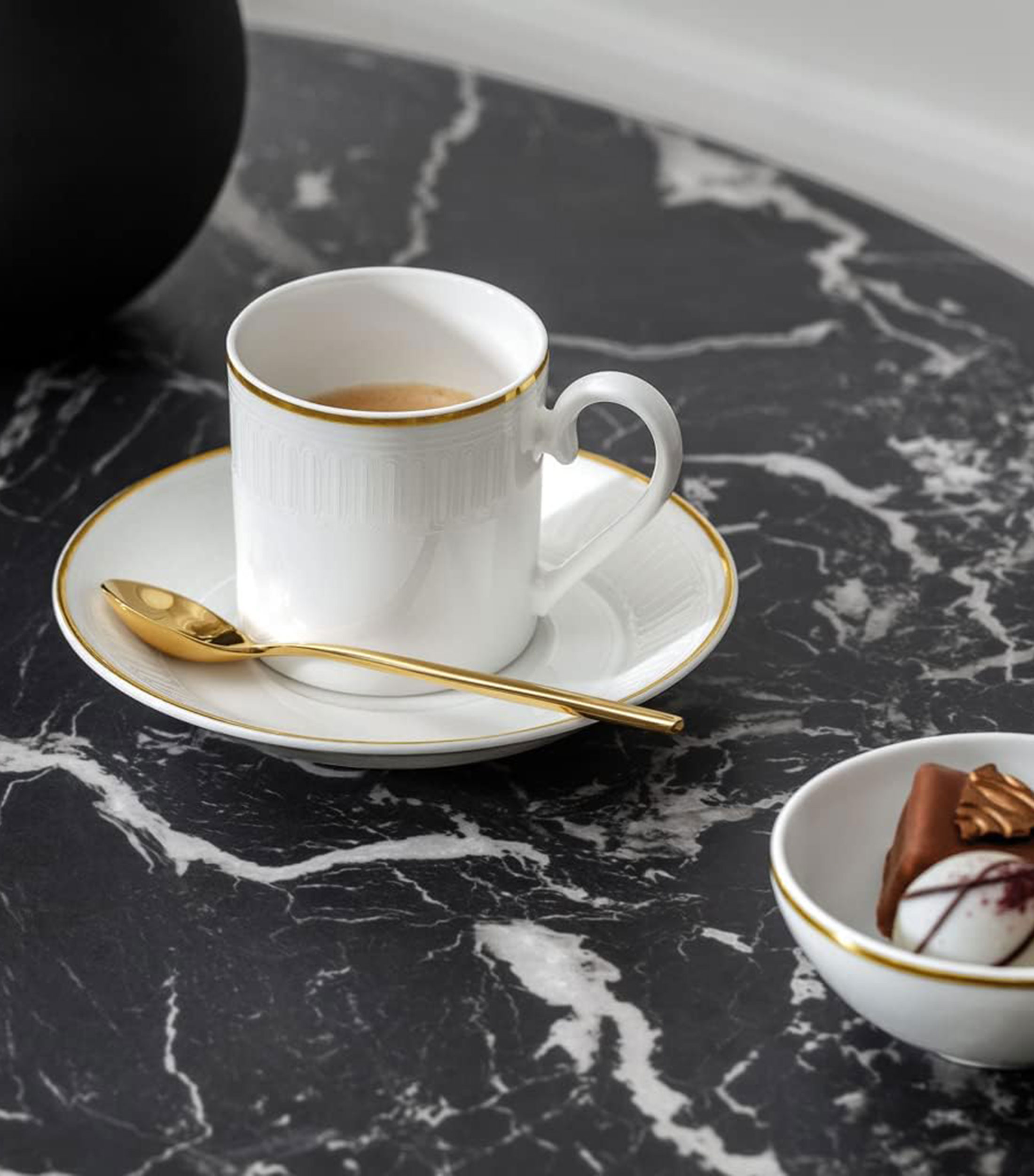 Plato para Taza de Espresso Chateau Septfontaines Blanco