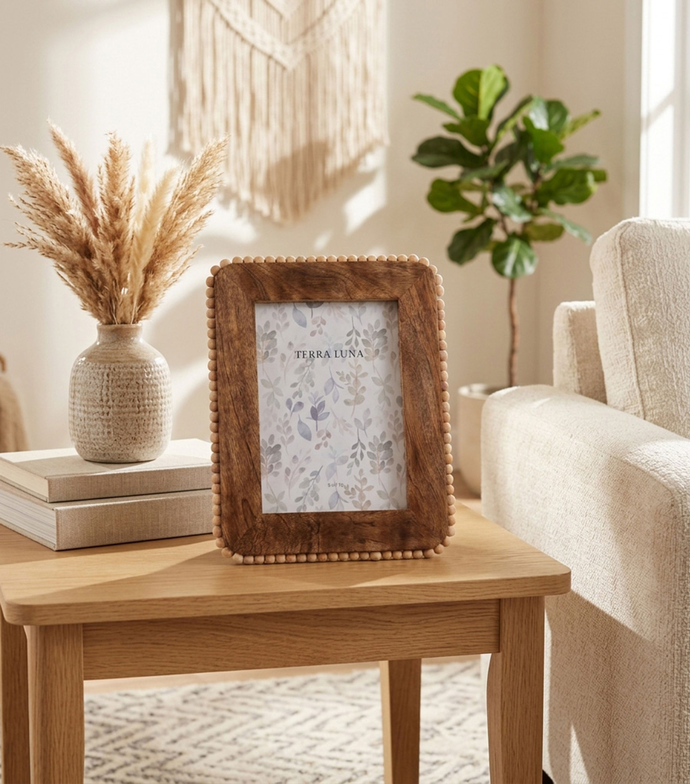 Portarretrato Beaded en madera