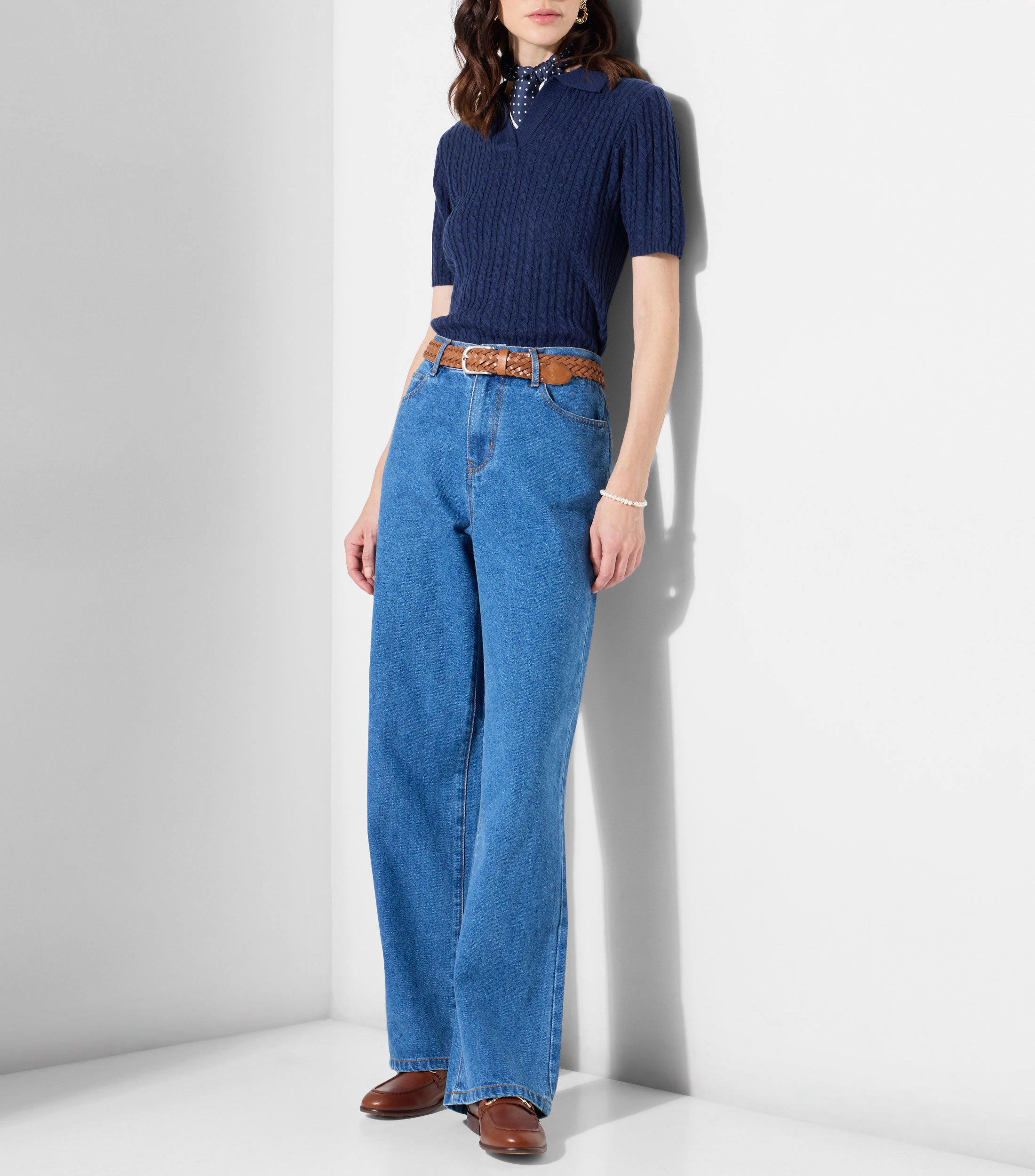 Jeans de corte recto Mujer